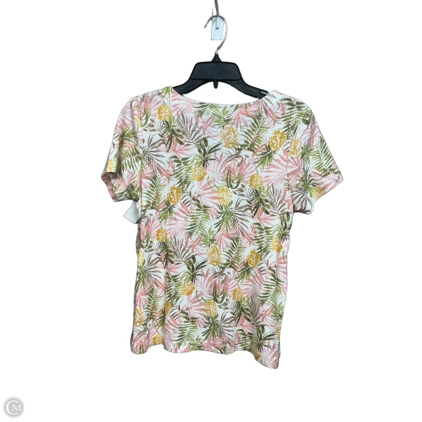 Top Short Sleeve By J. Jill In Floral Print, Size: Mp