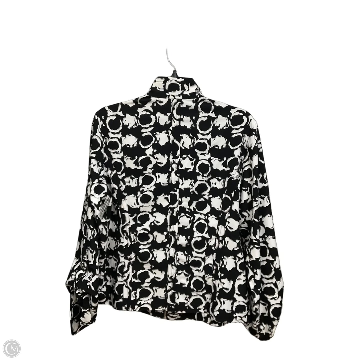 Jacket Other By Chicos In Black & White, Size: M