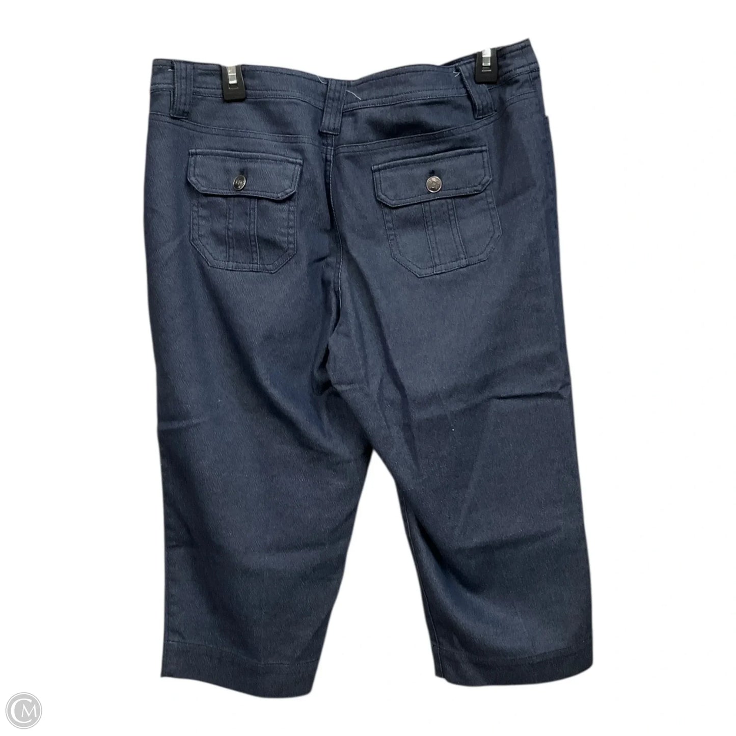 Capris By Nicole By Nicole Miller In Blue, Size: 12