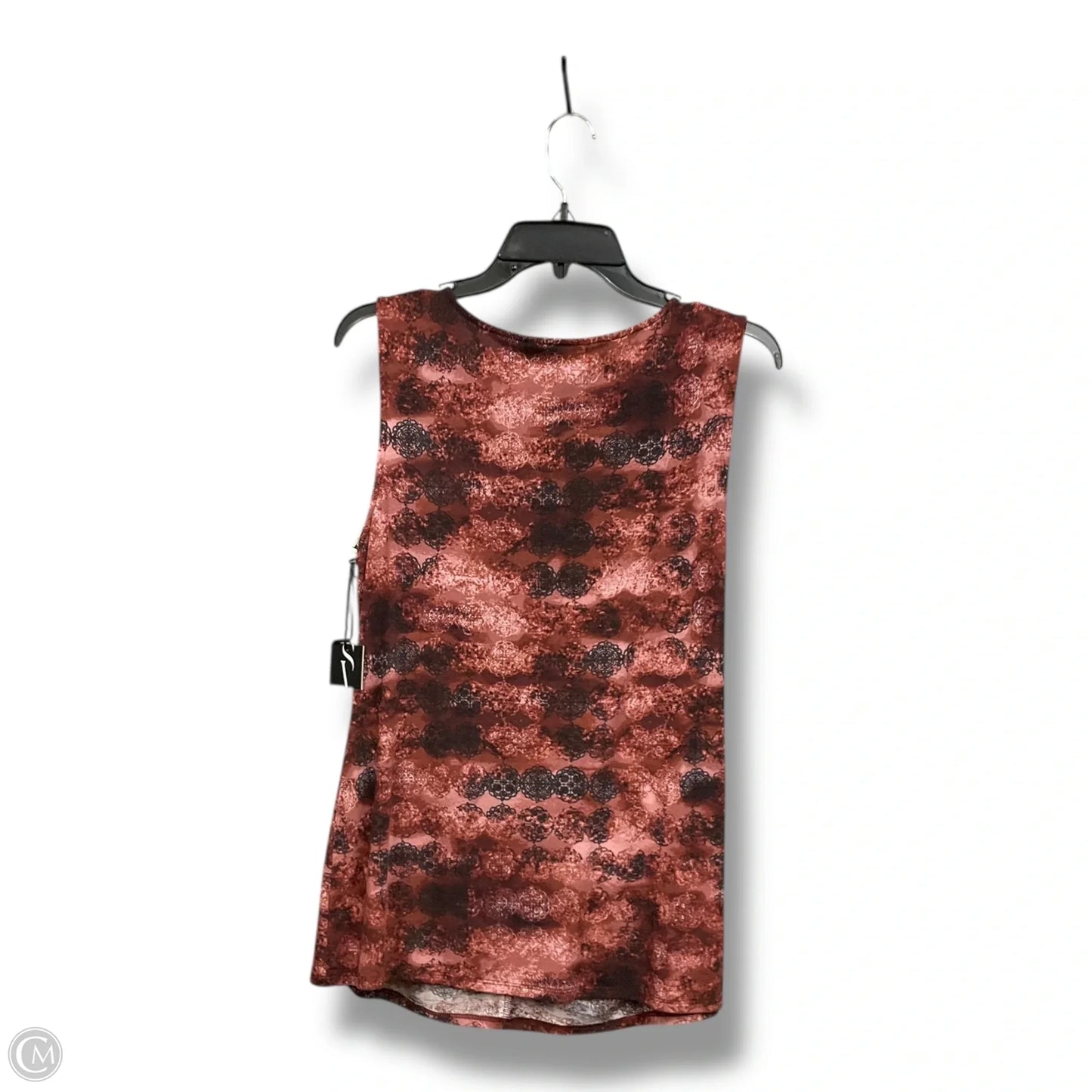 Top Sleeveless By Simply Vera In Red, Size: L