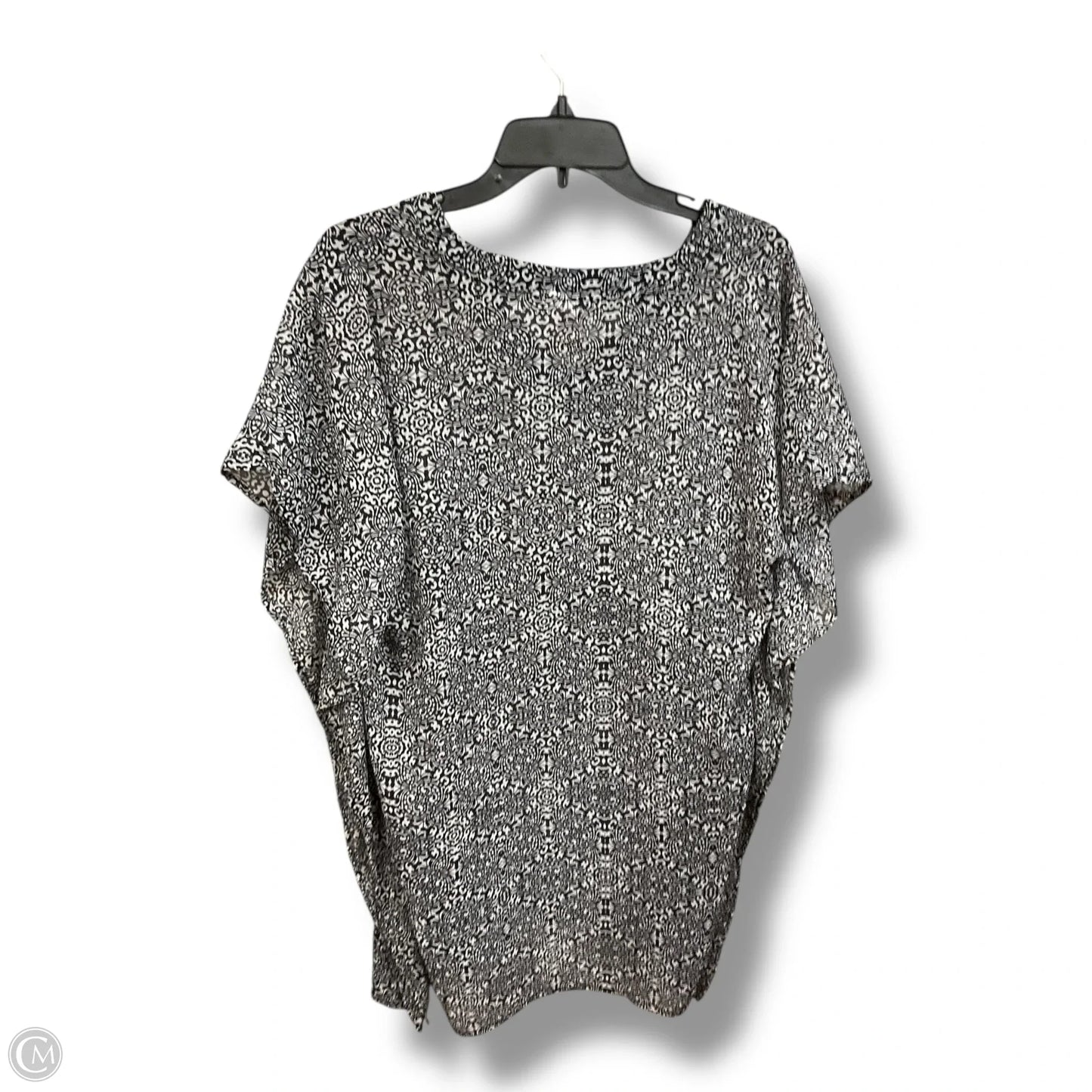 Swimwear Cover-up By Merona In Black & White, Size: S