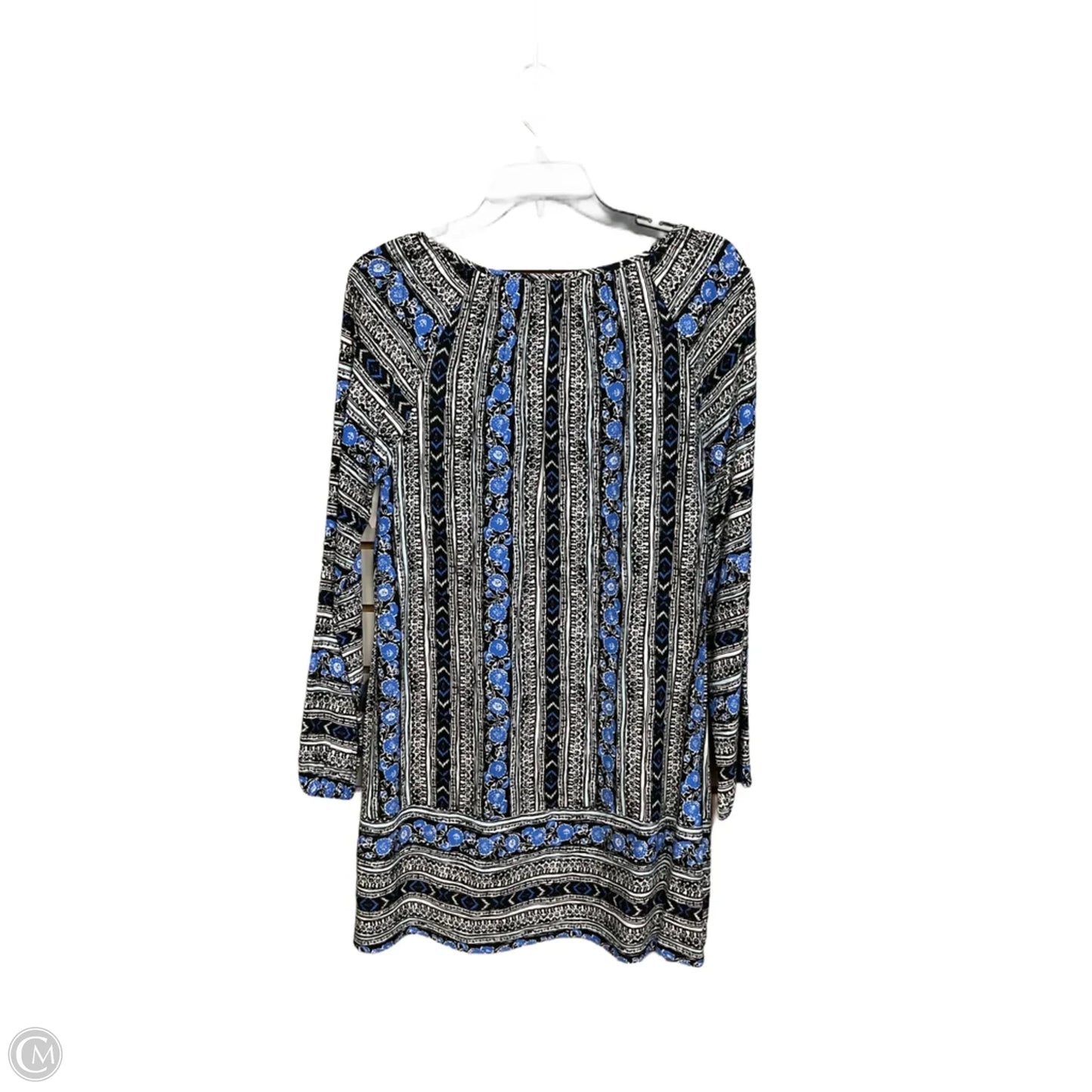 Tunic Long Sleeve By Express In Geometric Pattern, Size: S
