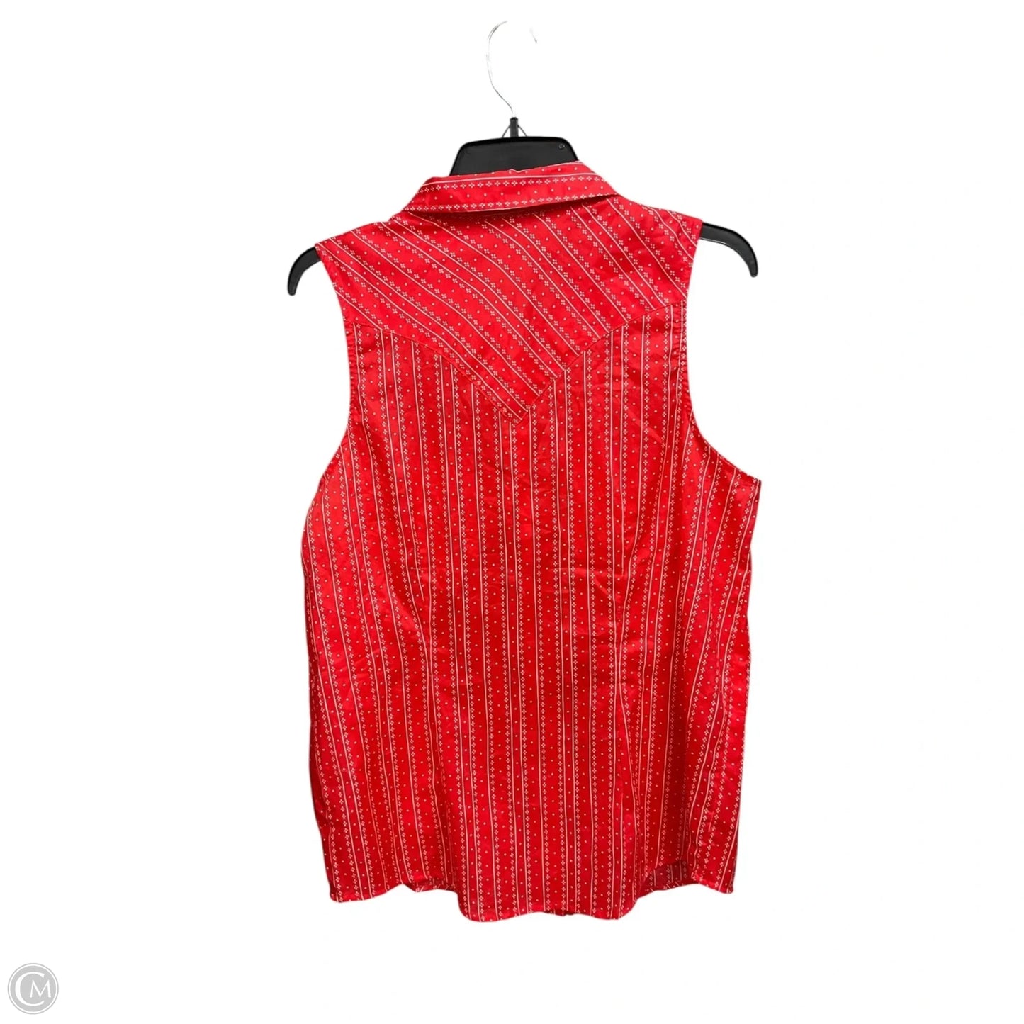 Top Sleeveless By Wrangler In Red, Size: M