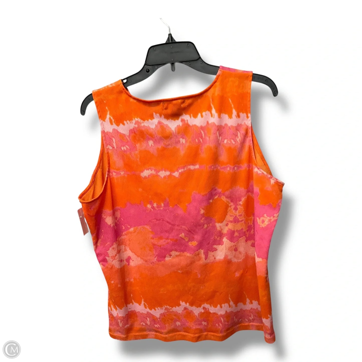 Top Sleeveless By Chaps In Orange, Size: 2x