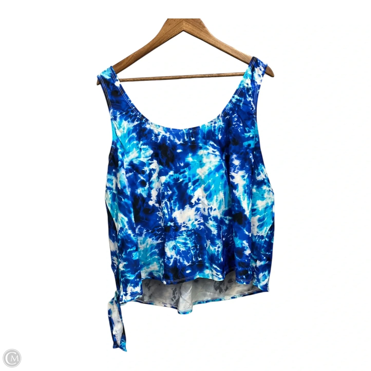 Swimsuit Top By Cmc In Blue, Size: 4x