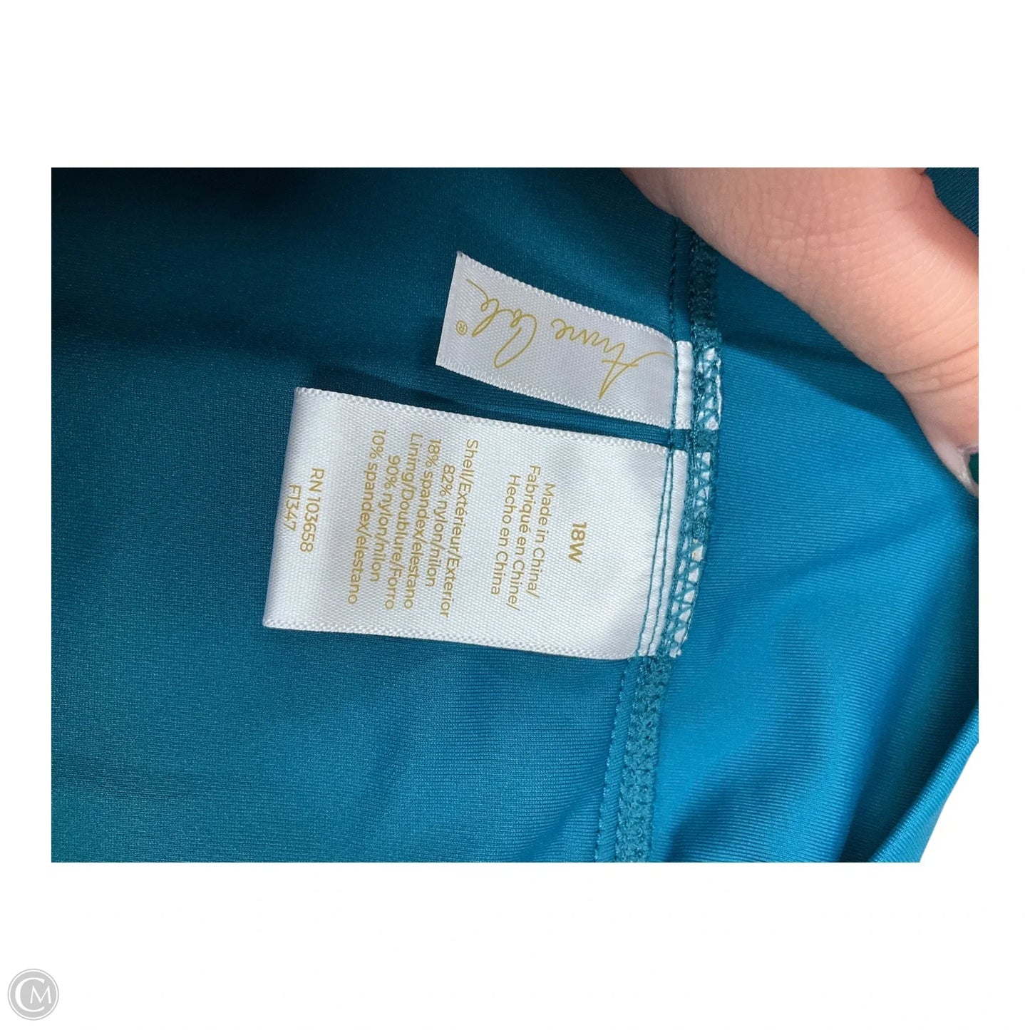 Swimsuit Bottom By Cmc In Green & White, Size: Xl