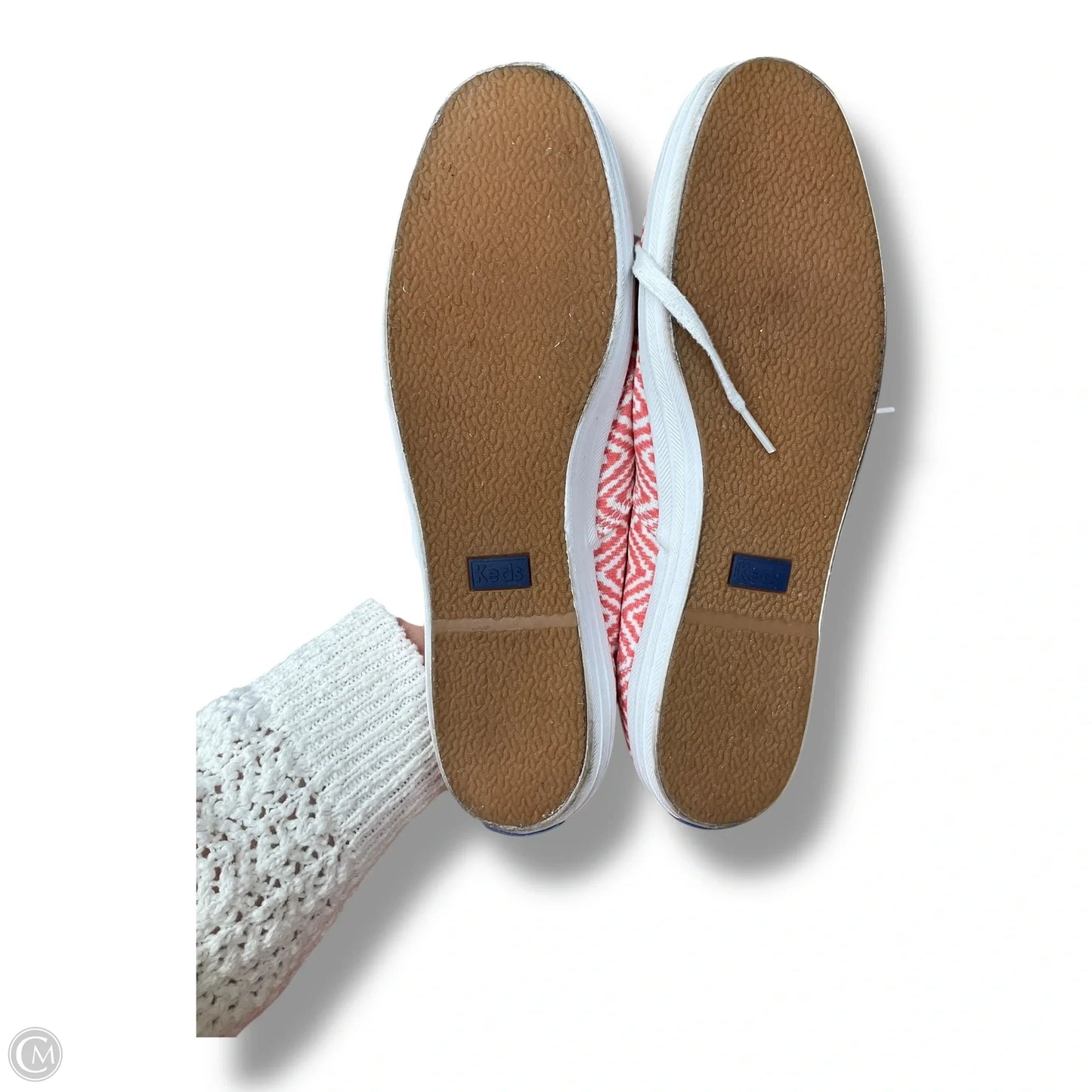 Shoes Sneakers By Keds In Red & White, Size: 10