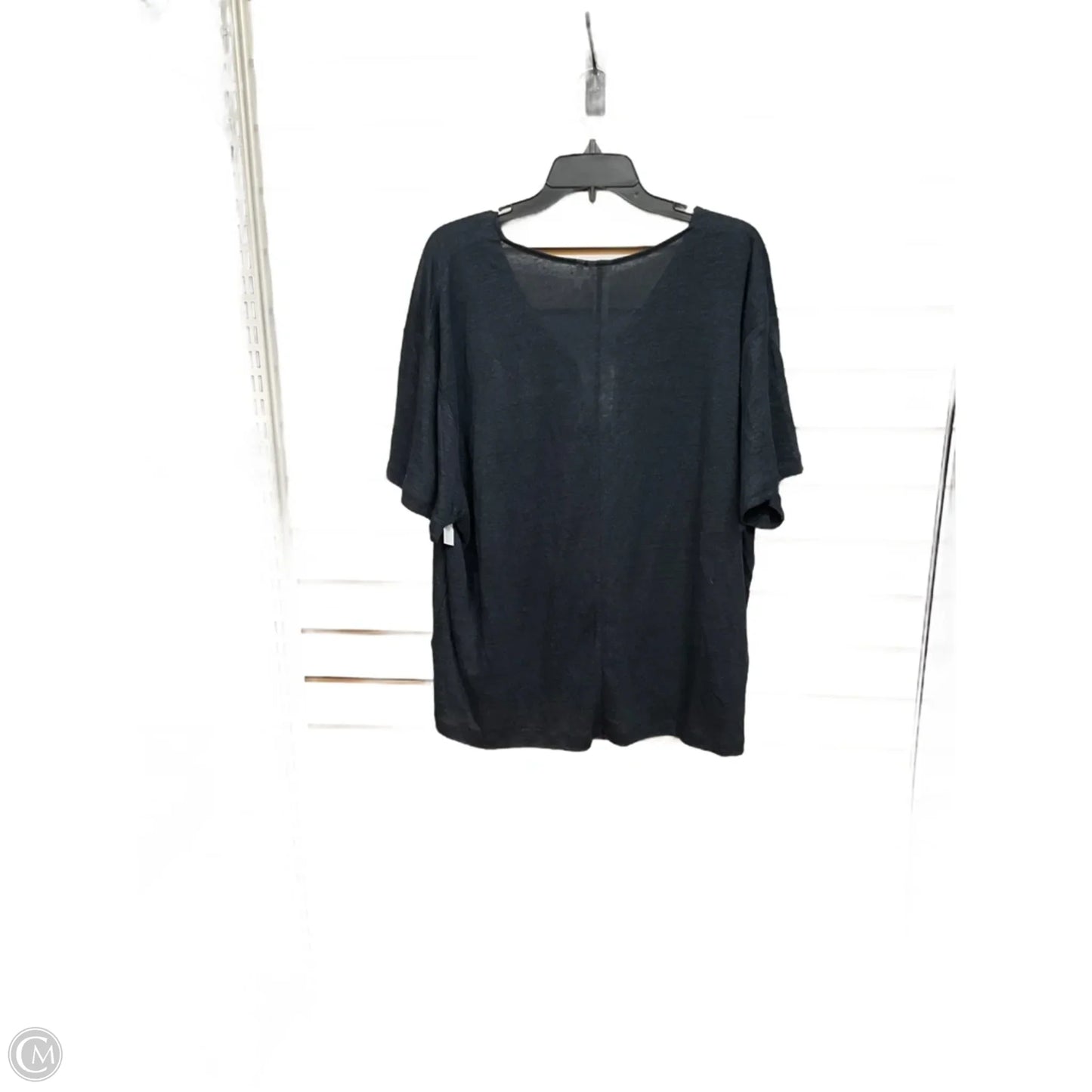 Top Short Sleeve By H&m In Black, Size: L