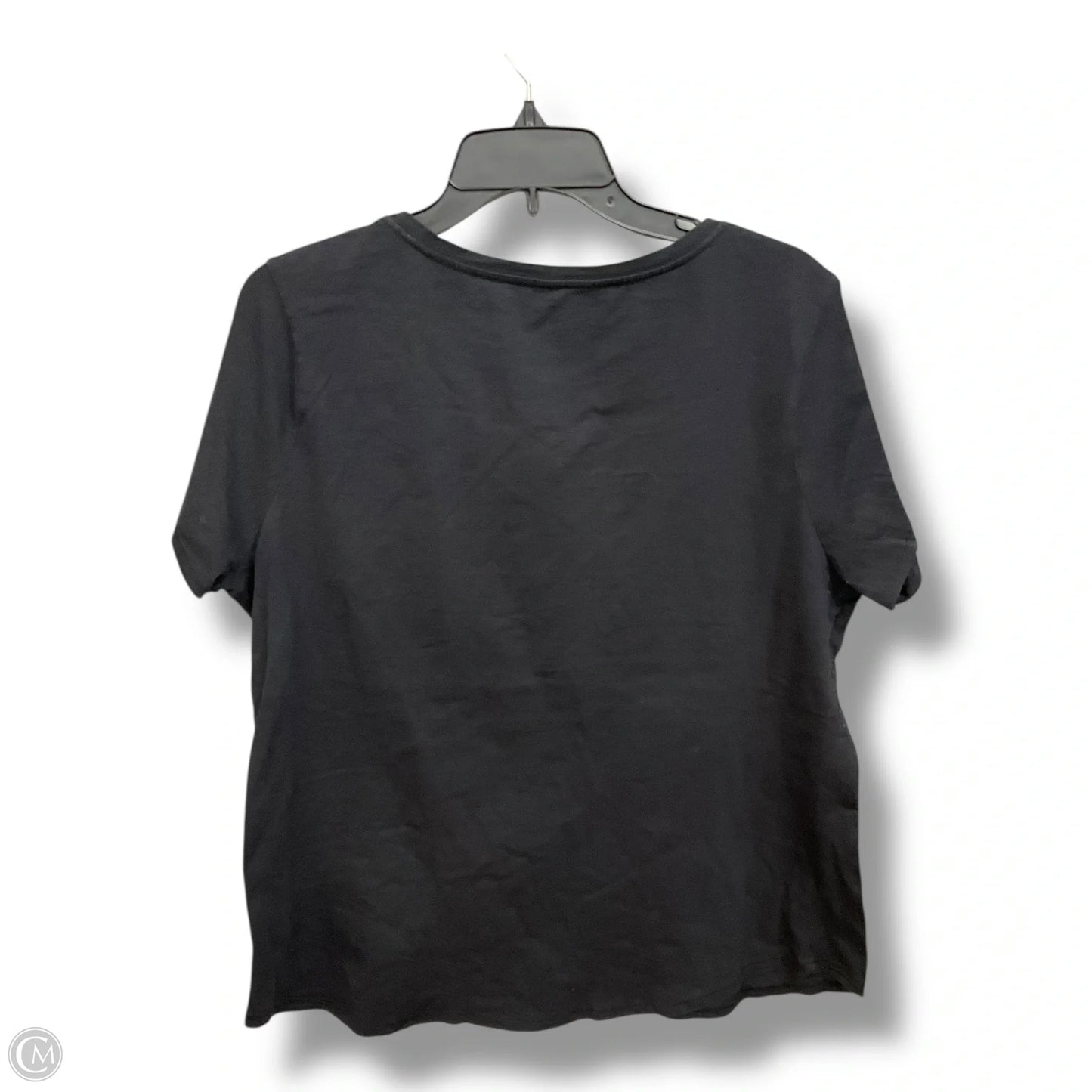 Top Short Sleeve Basic By Sonoma In Black, Size: Xl