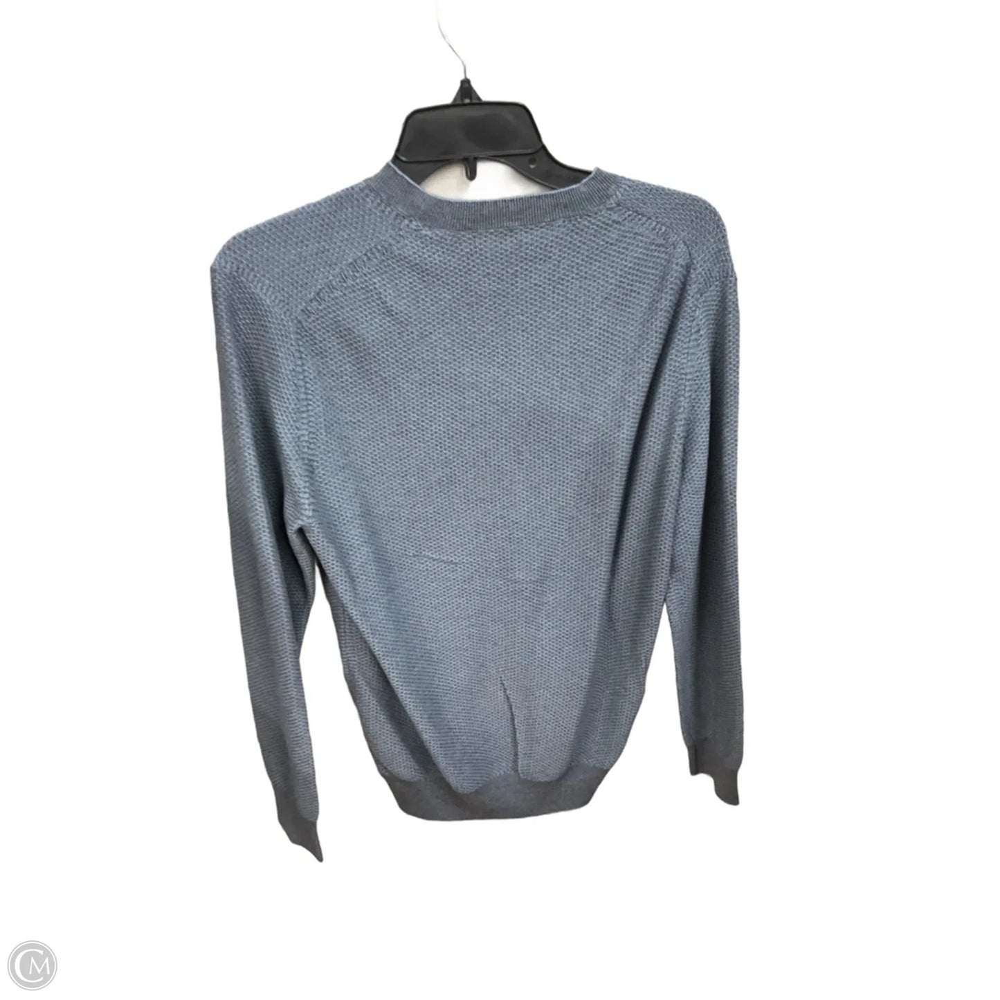 Top Long Sleeve By Vince In Blue & Grey, Size: S