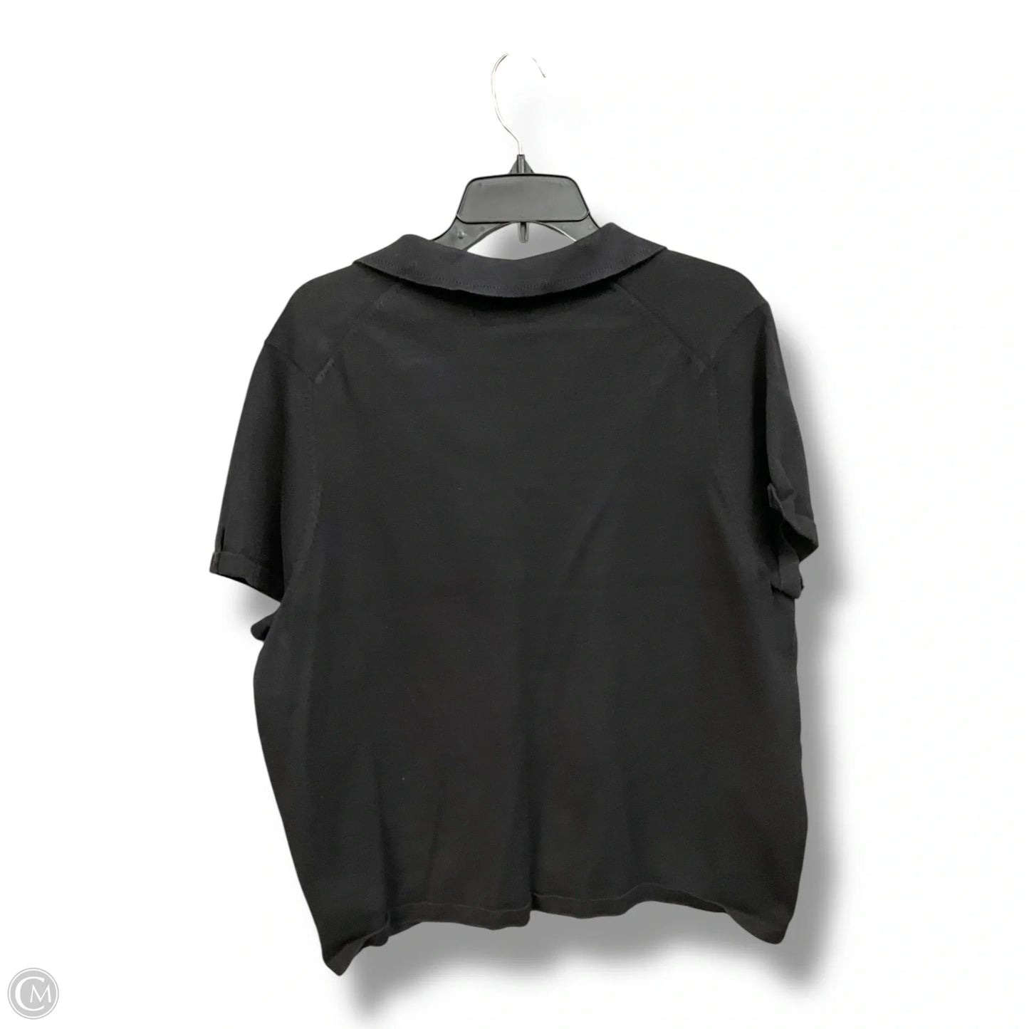 Top Short Sleeve By Eddie Bauer In Black, Size: 2x