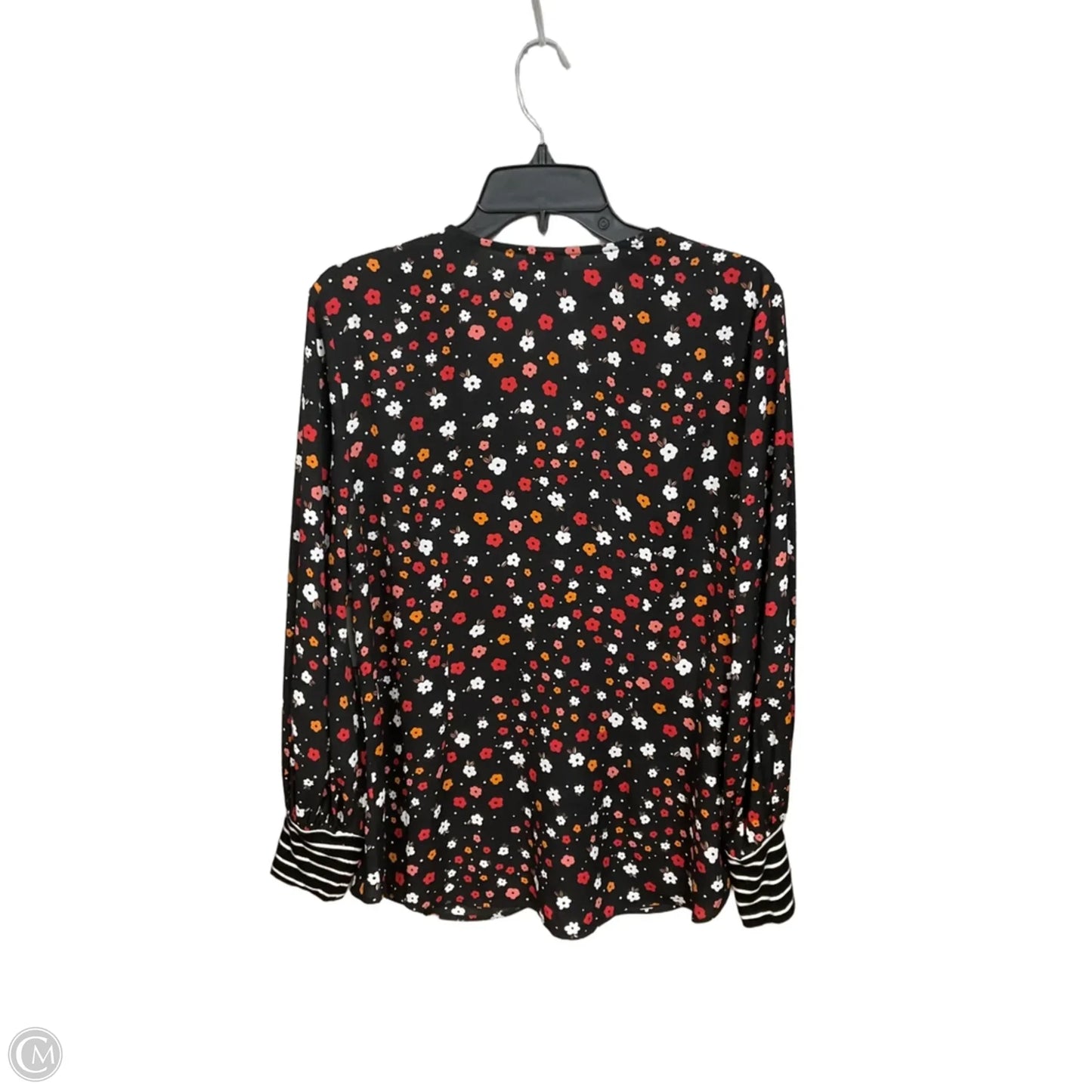 Blouse Long Sleeve By Cabi In Floral Print, Size: L