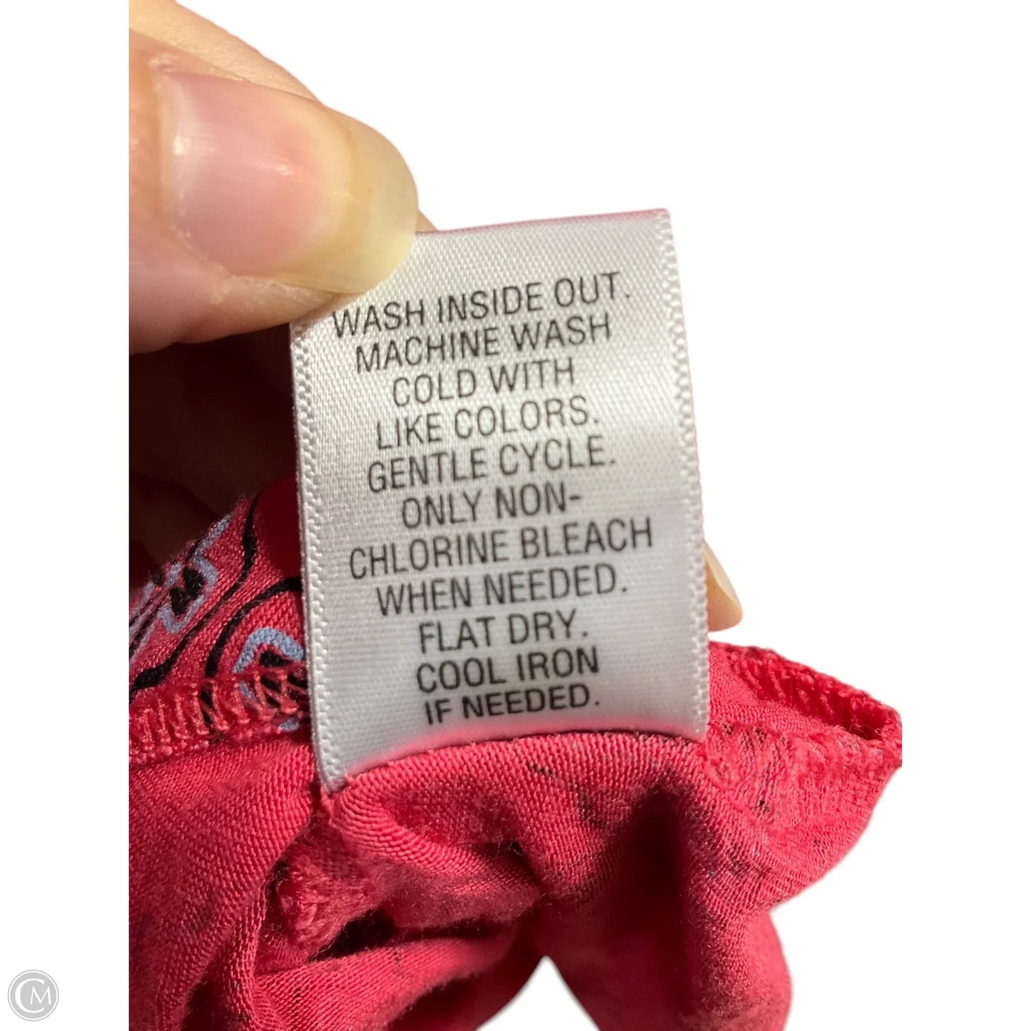 Top 3/4 Sleeve By Dana Buchman In Pink, Size: L