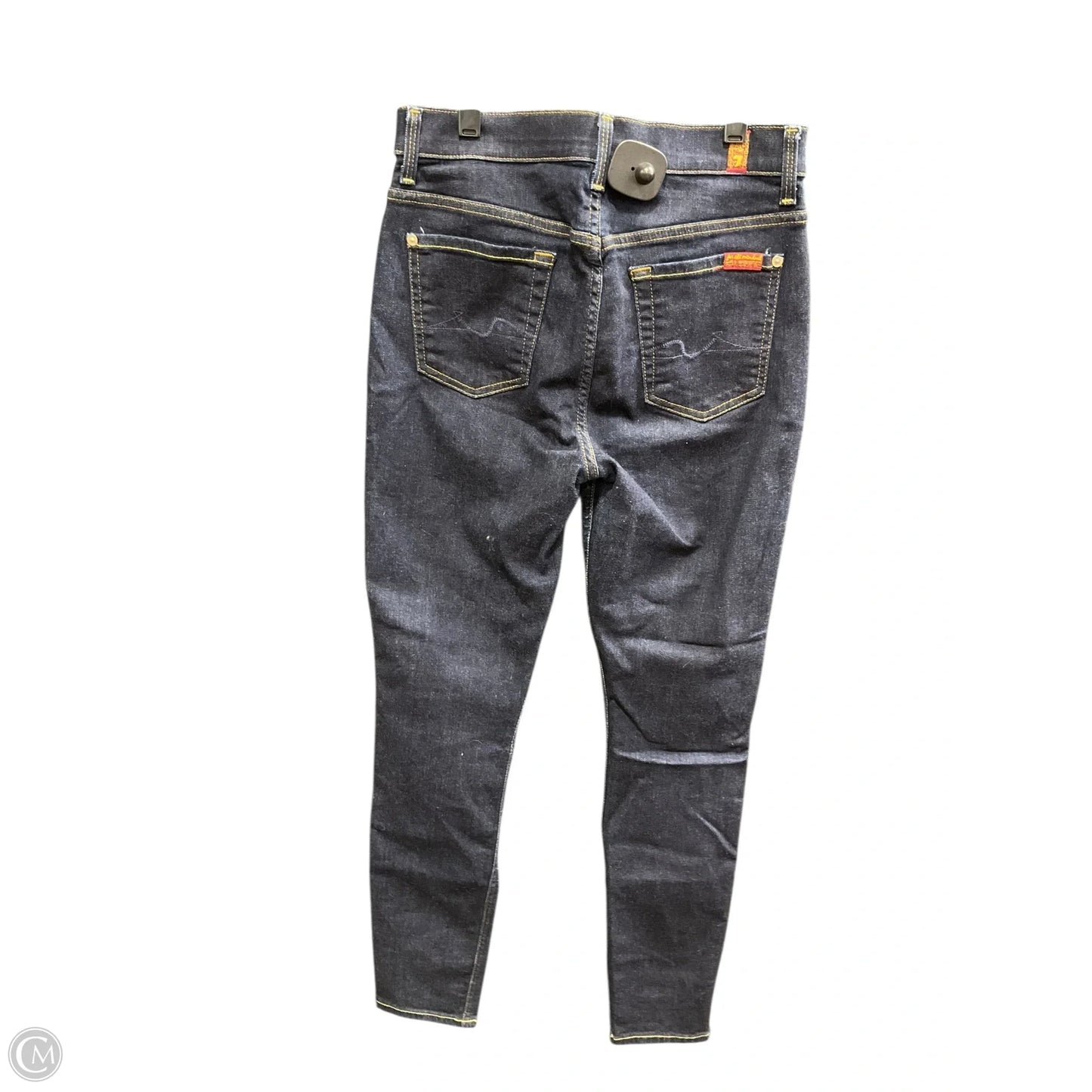 Jeans Skinny By 7 For All Mankind In Blue Denim, Size: 6