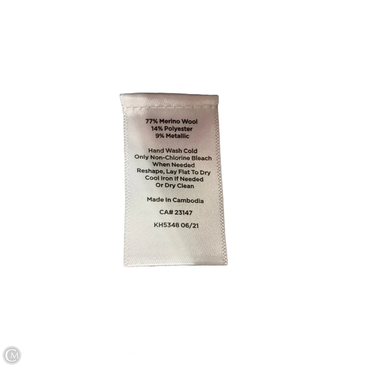 Top Long Sleeve By Talbots In Silver, Size: Mp