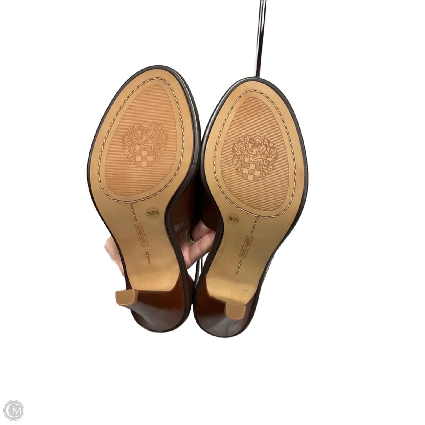 Shoes Heels Stiletto By Vince Camuto In Brown, Size: 7