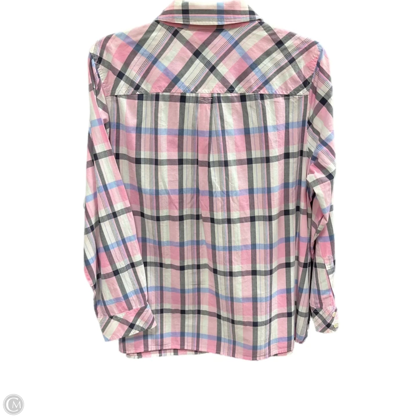 Blouse Long Sleeve By Talbots In Pink, Size: 1x