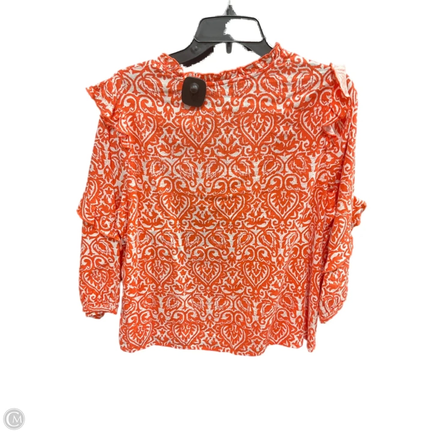 Top 3/4 Sleeve By Marc New York In Orange, Size: M