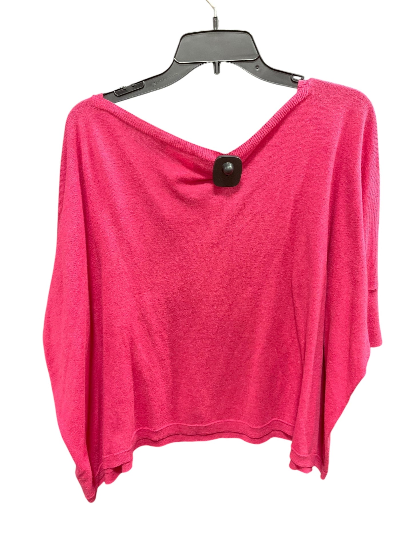 Sweater Short Sleeve By Cabi In Pink, Size: M