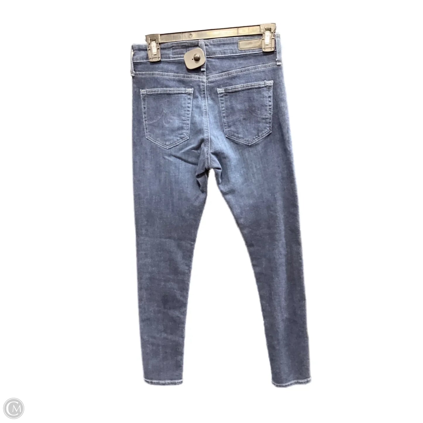 Jeans Skinny By Adriano Goldschmied In Blue Denim, Size: 4