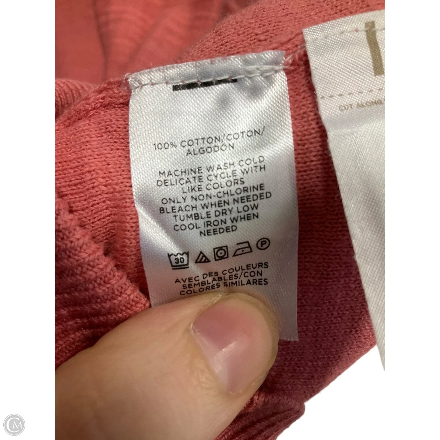 Cardigan By Logo In Orange, Size: Xs