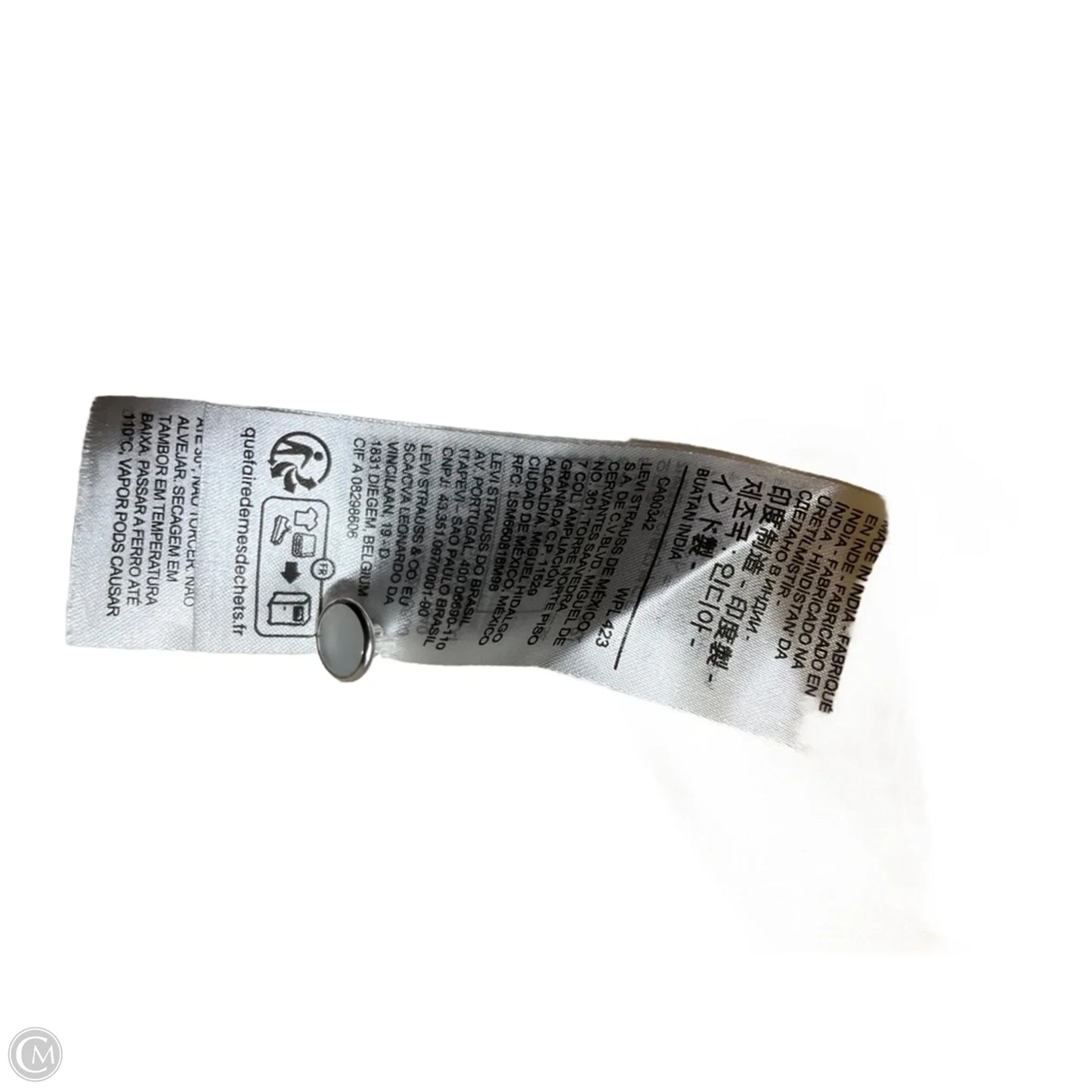 Blouse Long Sleeve By Levis In Cream, Size: M