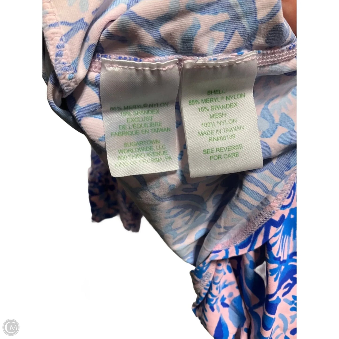 Top Long Sleeve Designer By Lilly Pulitzer In Blue, Size: S