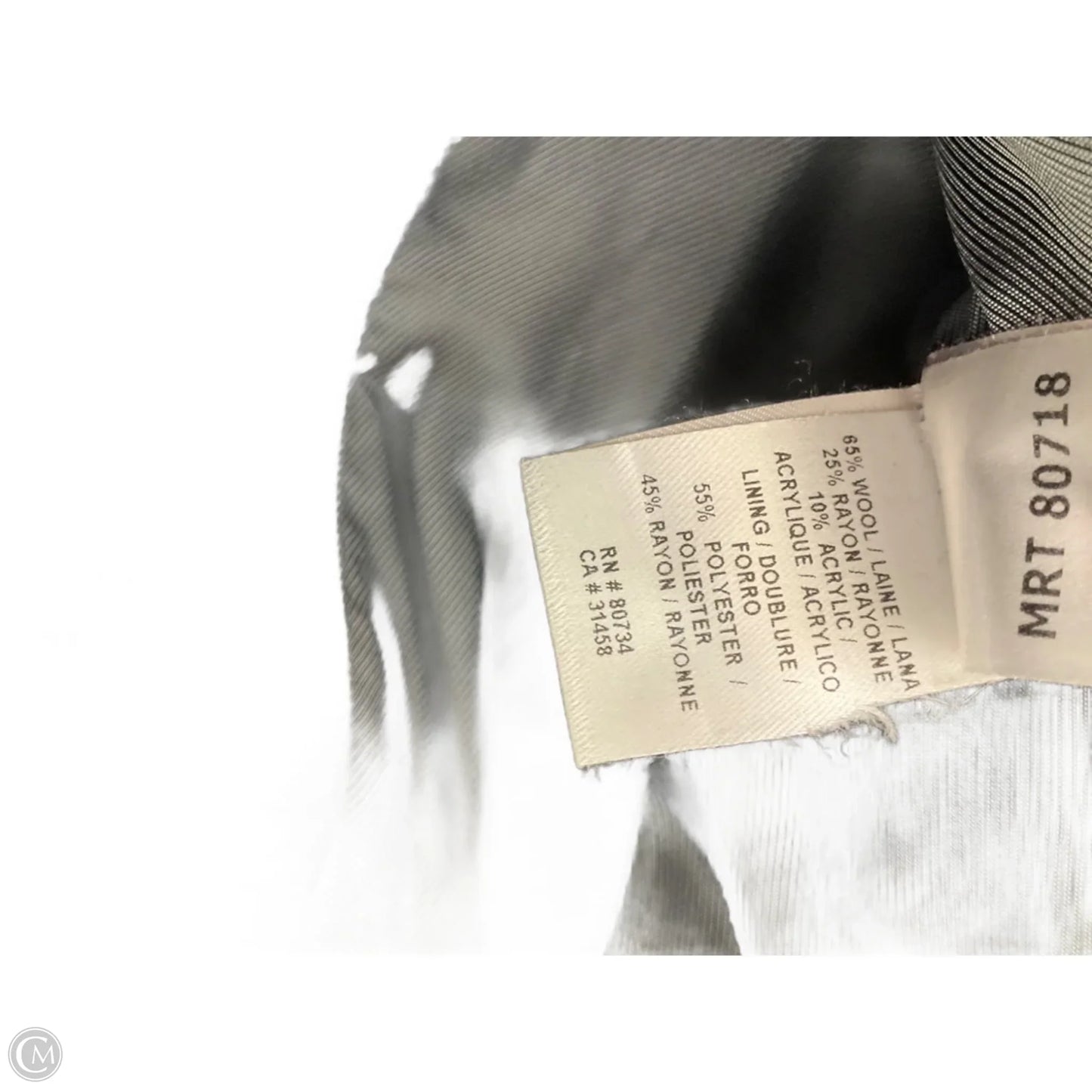 Coat Peacoat By Bcbgmaxazria In Black, Size: M