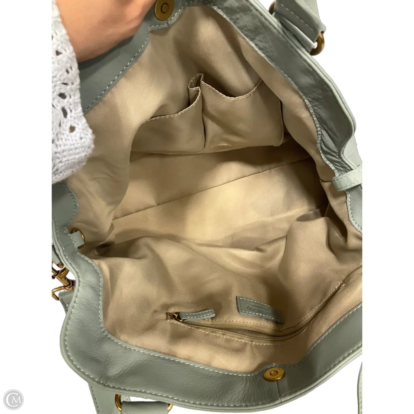 Handbag Leather By Cmc, Size: Medium