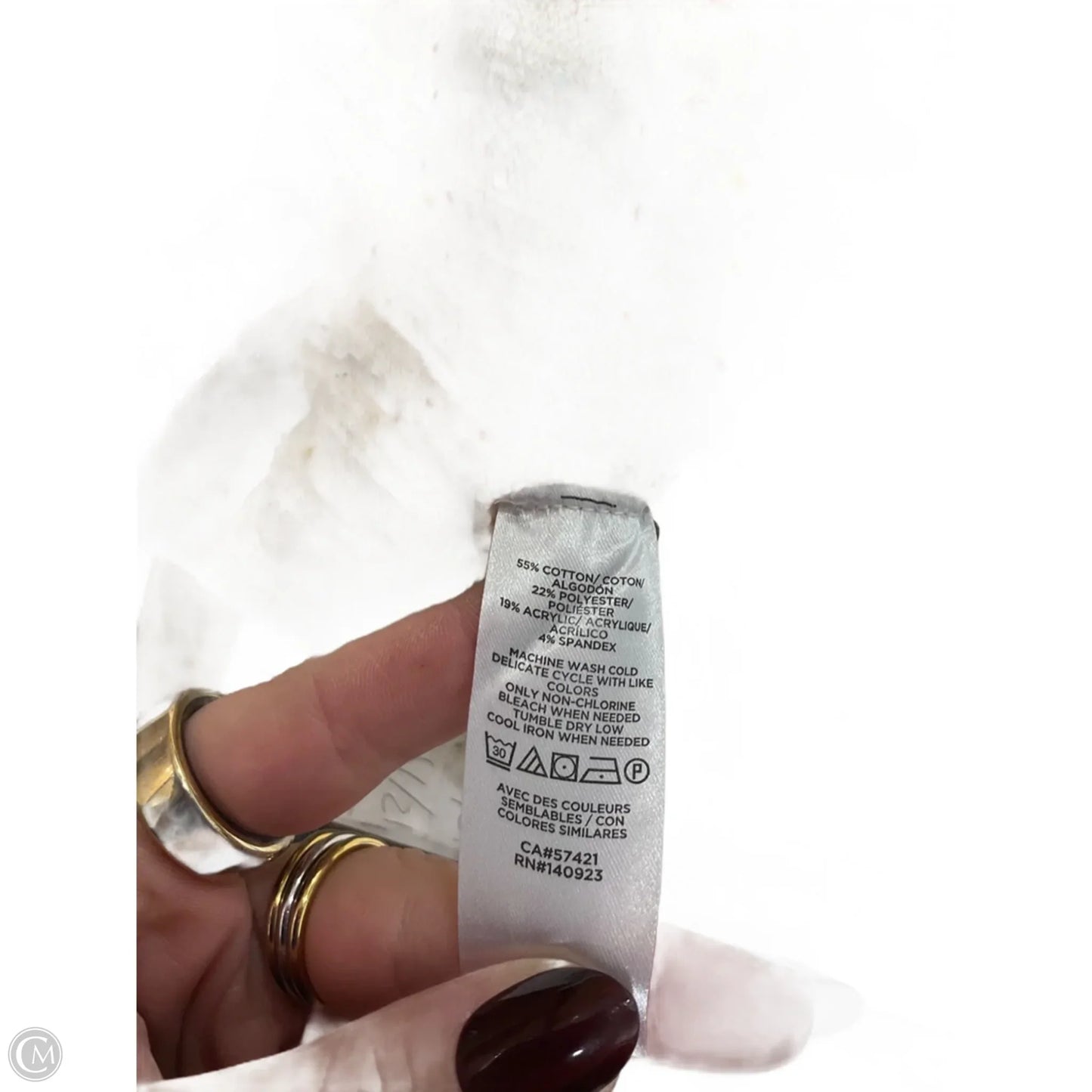 Top Long Sleeve By Loft In Cream, Size: M