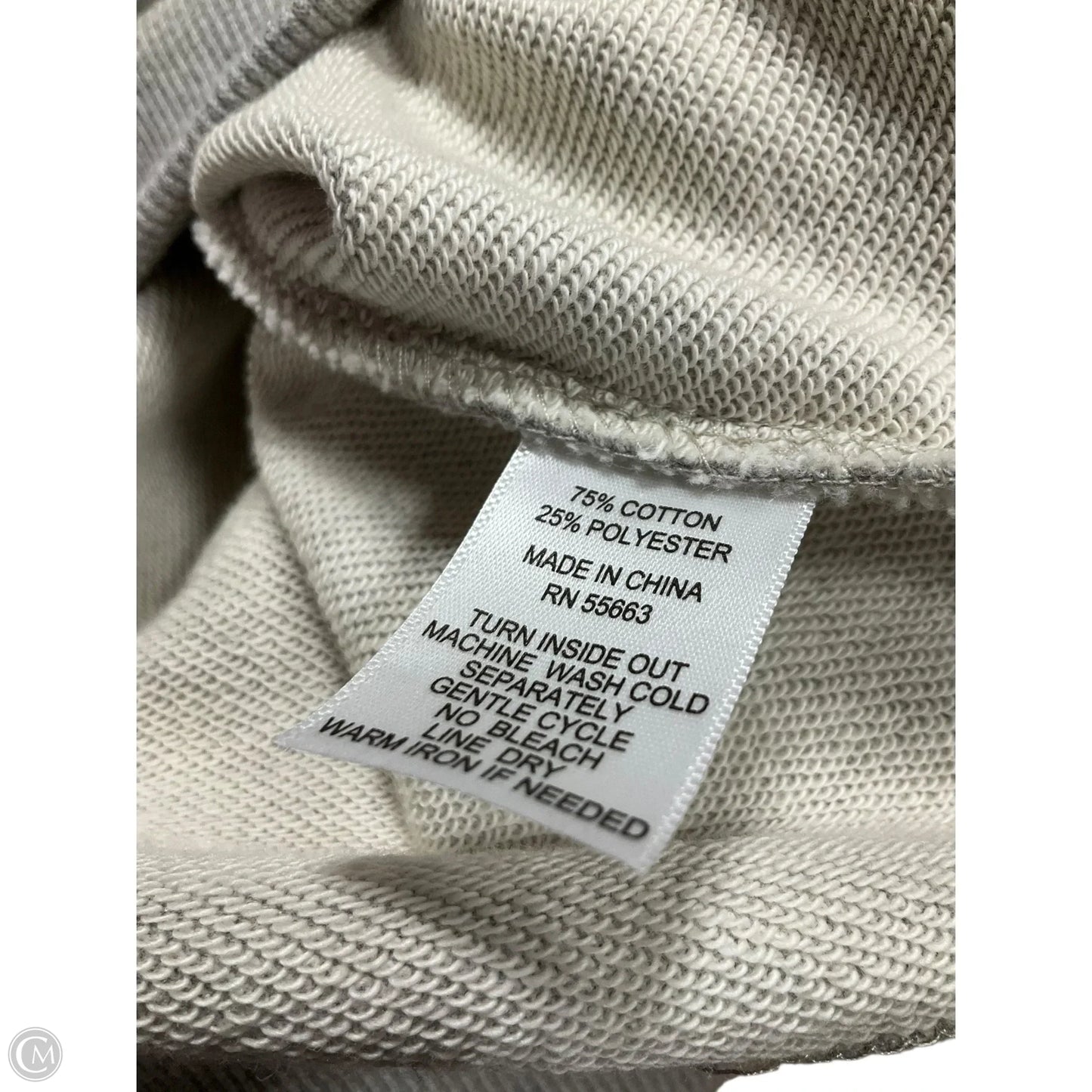 Sweatshirt Crewneck By Cynthia Rowley In Grey, Size: L