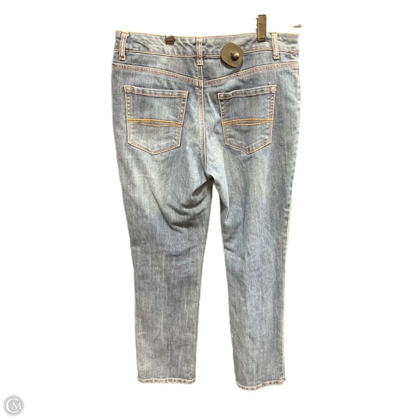 Jeans Straight By Bandolino In Blue Denim, Size: 4petite