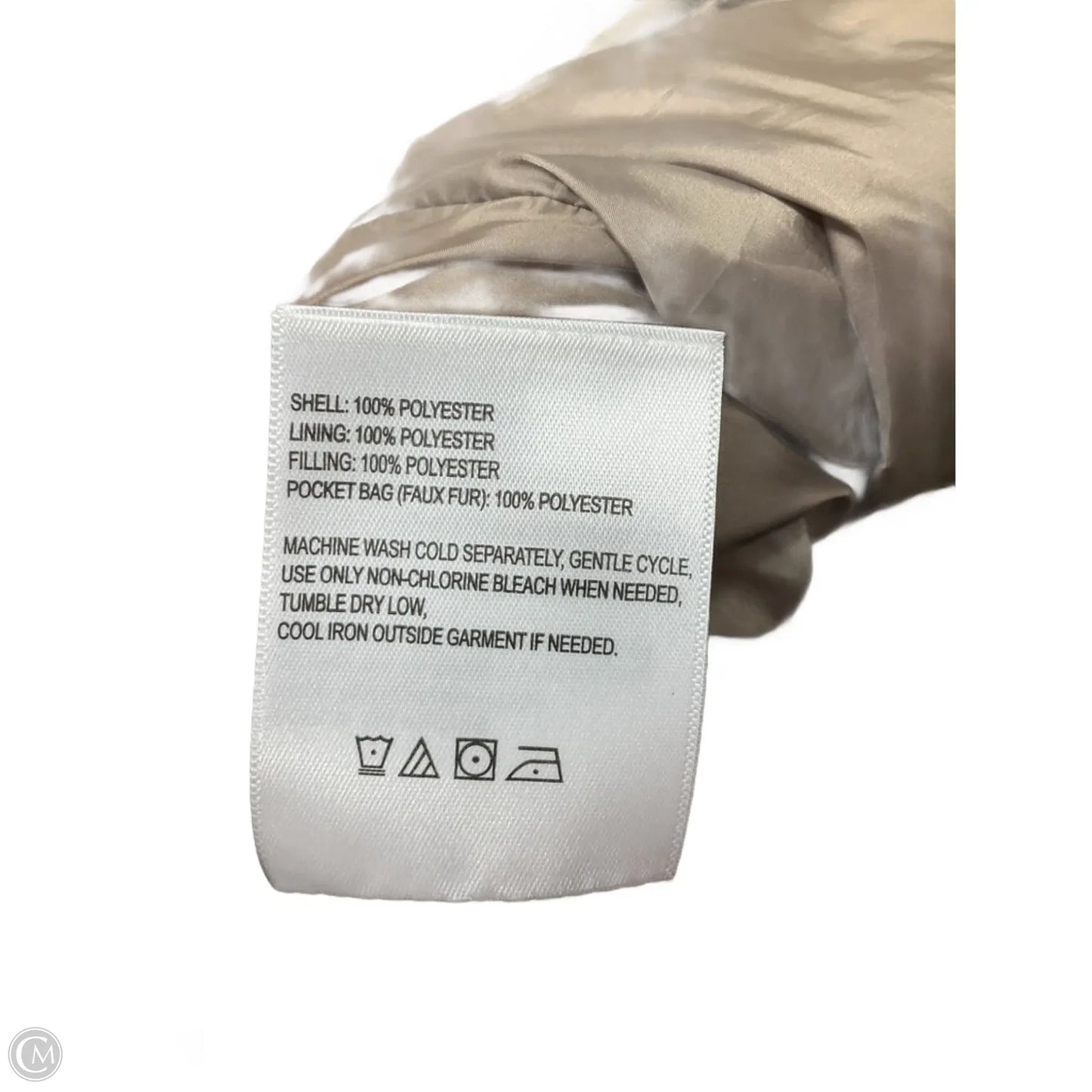 Vest Puffer & Quilted By Laundry In Taupe, Size: Xs