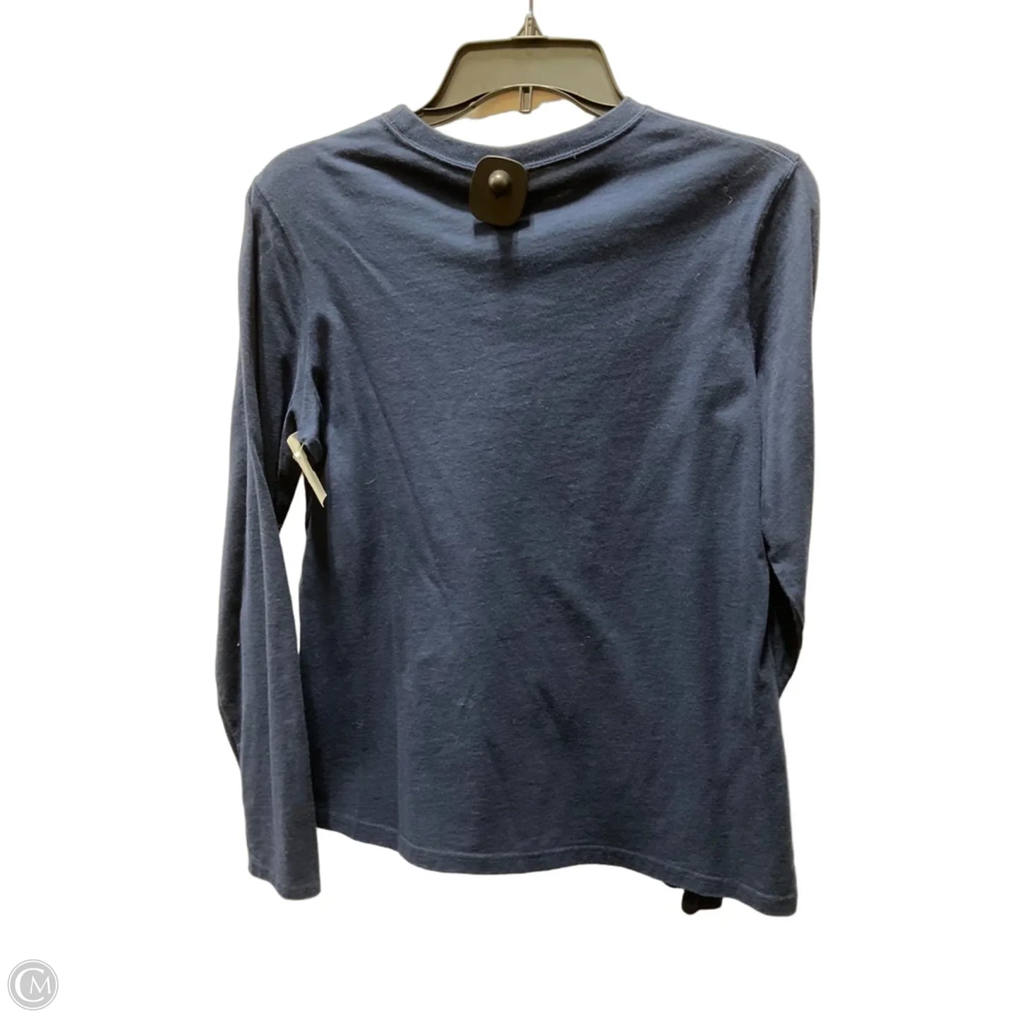 Athletic Top Long Sleeve Crewneck By Adidas In Blue, Size: M