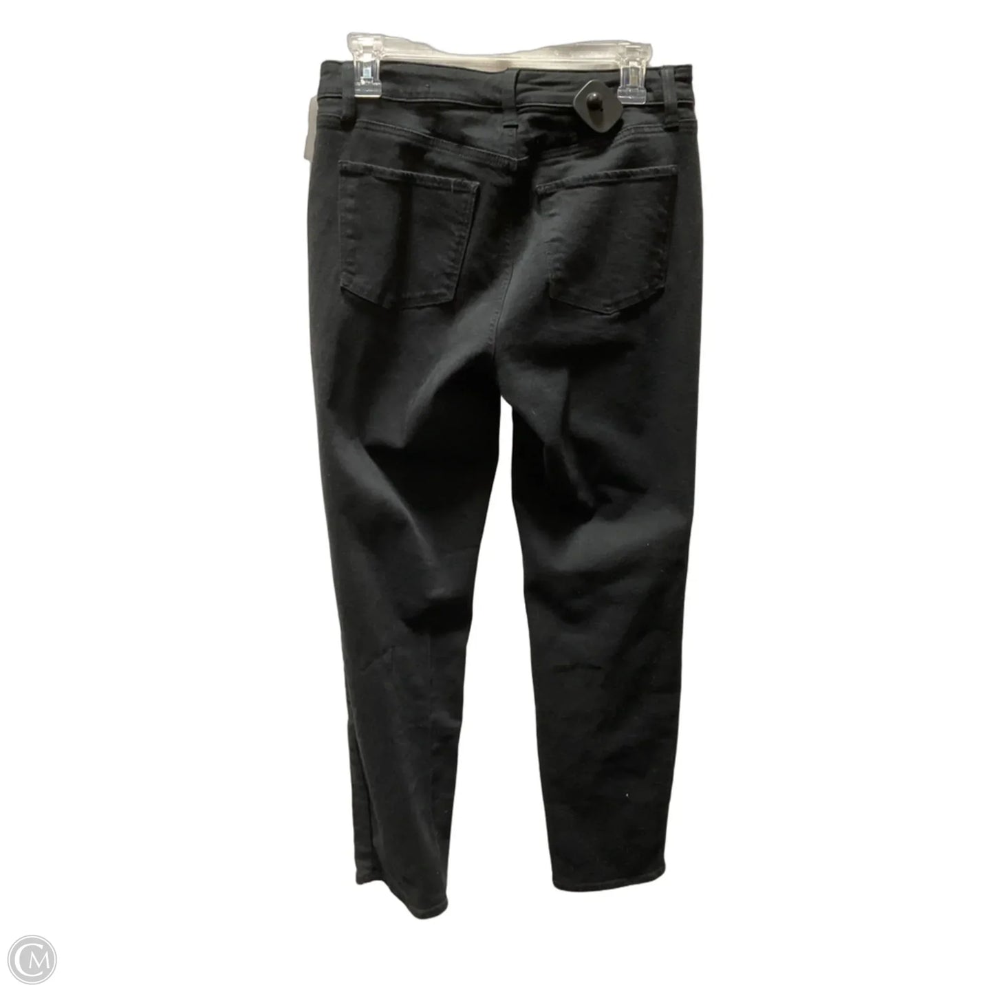 Jeans Straight By Talbots In Black Denim, Size: 4