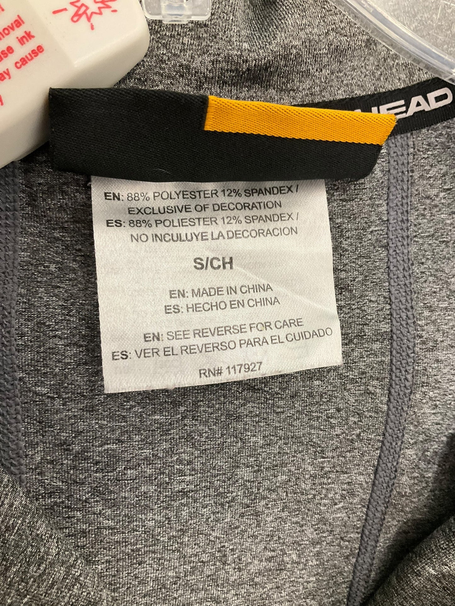 Athletic Jacket By Head In Grey, Size: S