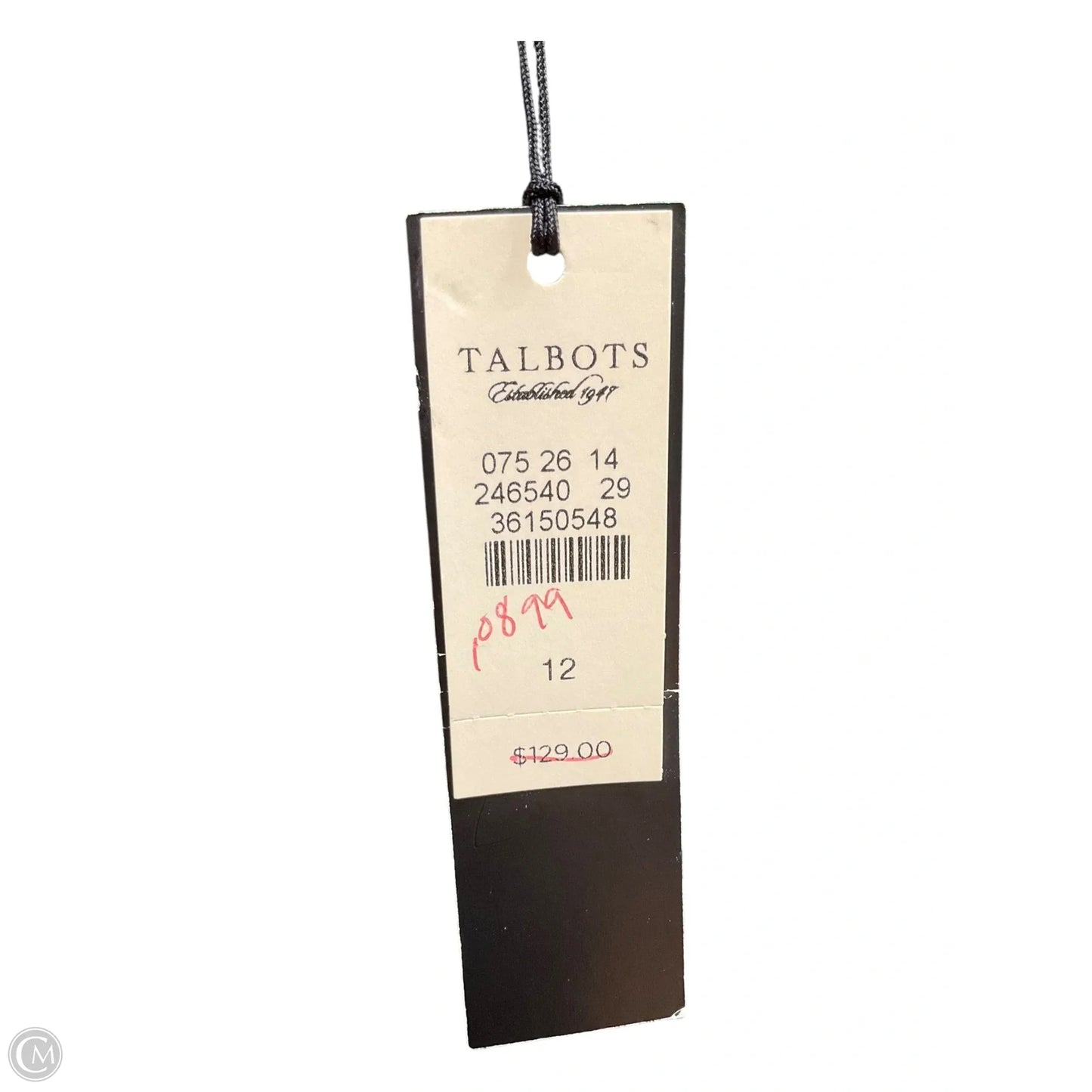Top Sleeveless By Talbots In Striped Pattern, Size: 12