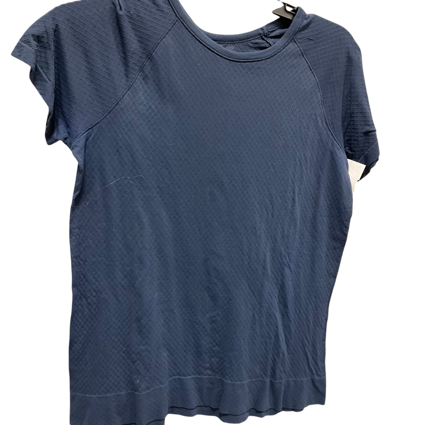 Athletic Top Short Sleeve By Athleta In Blue, Size: L