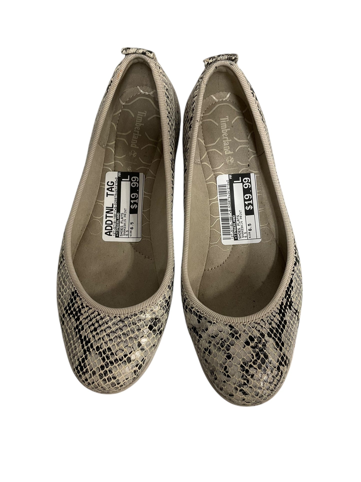 Shoes Flats By Timberland In Snakeskin Print, Size: 6.5