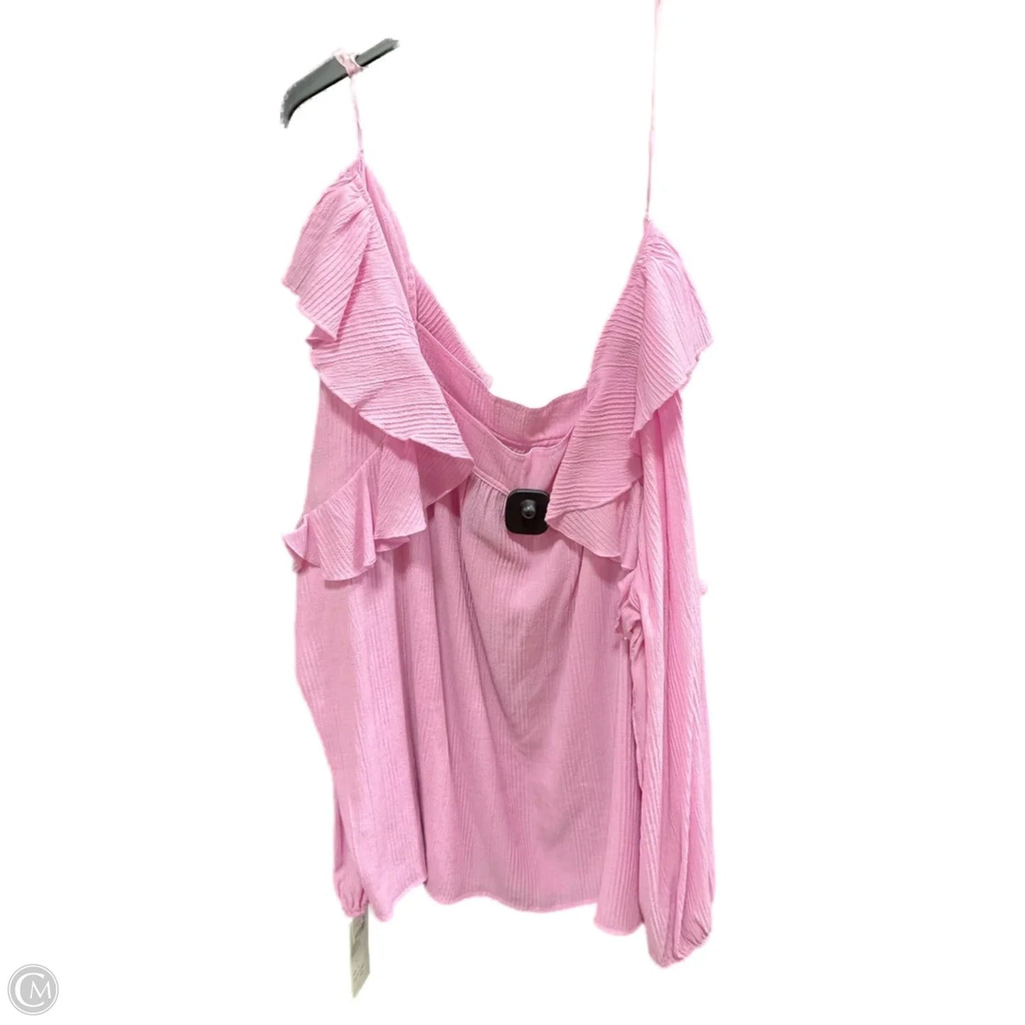 Top Long Sleeve By Clothes Mentor In Pink, Size: 1x