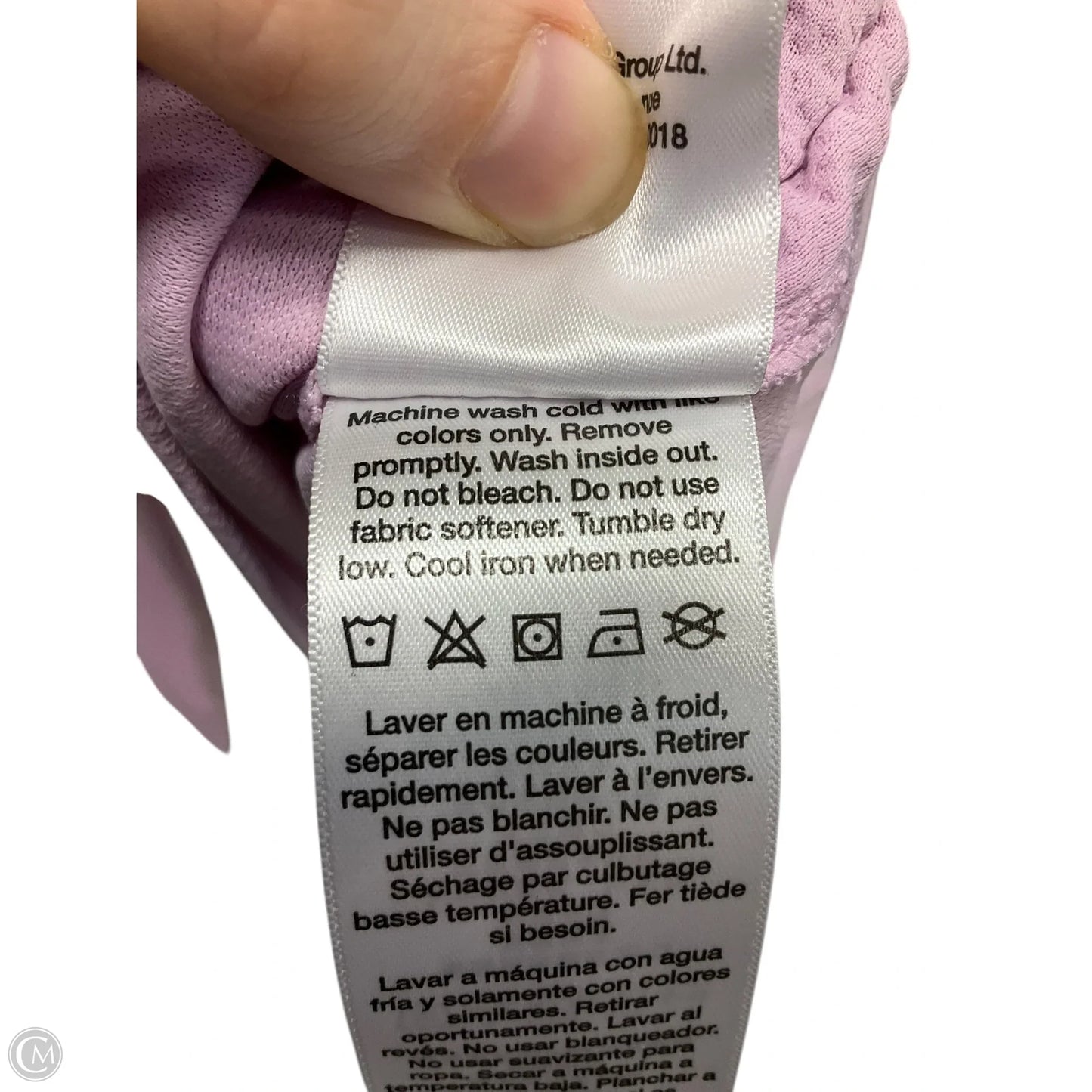 Athletic Top Long Sleeve Crewneck By Dkny In Pink, Size: S