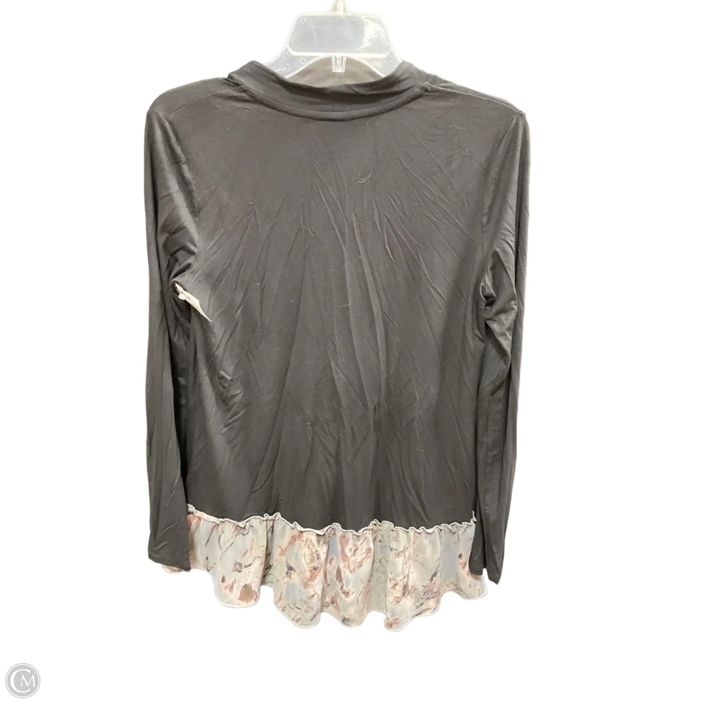 Cardigan By Logo In Black & Grey, Size: Xxs