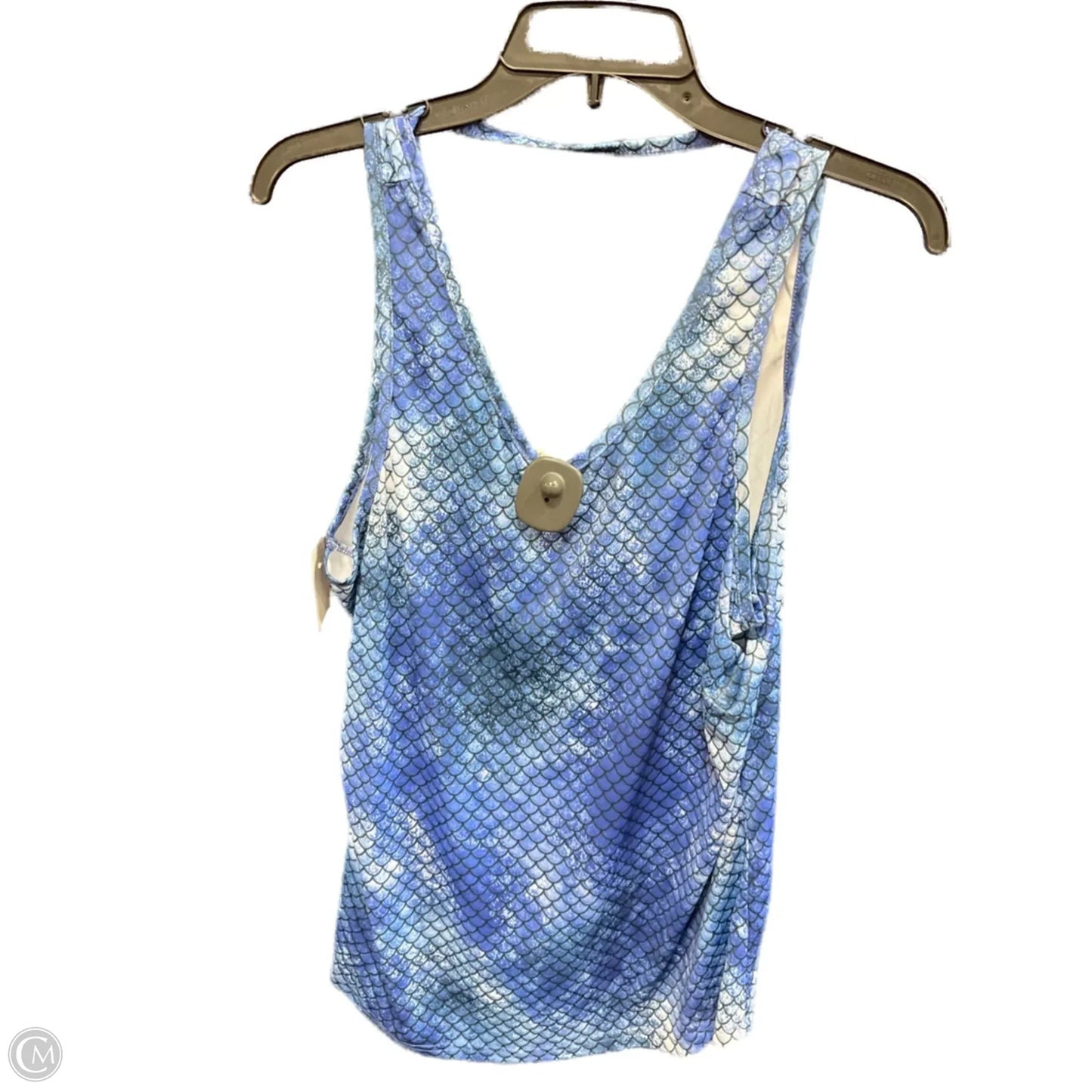 Swimsuit Top By Clothes Mentor In Blue, Size: Xl