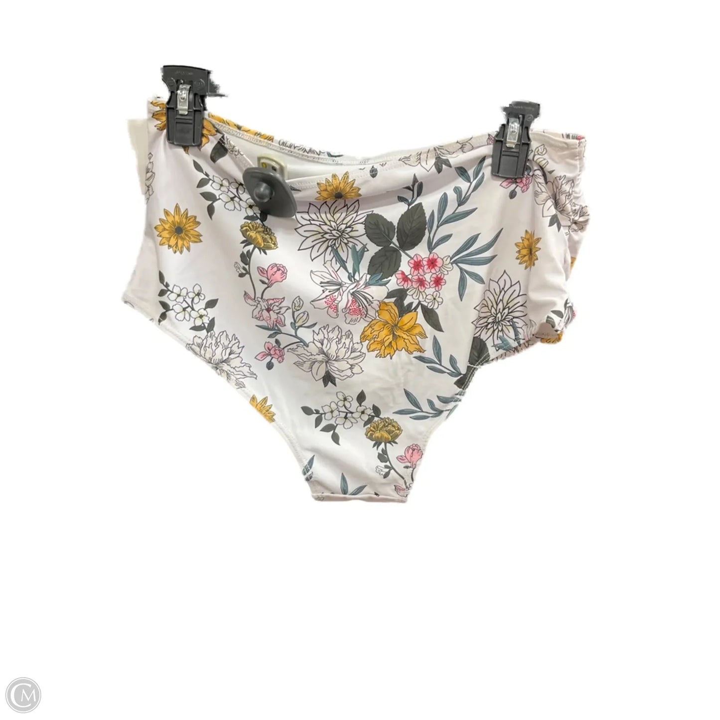 Swimsuit Bottom By Clothes Mentor In Floral Print, Size: Xl