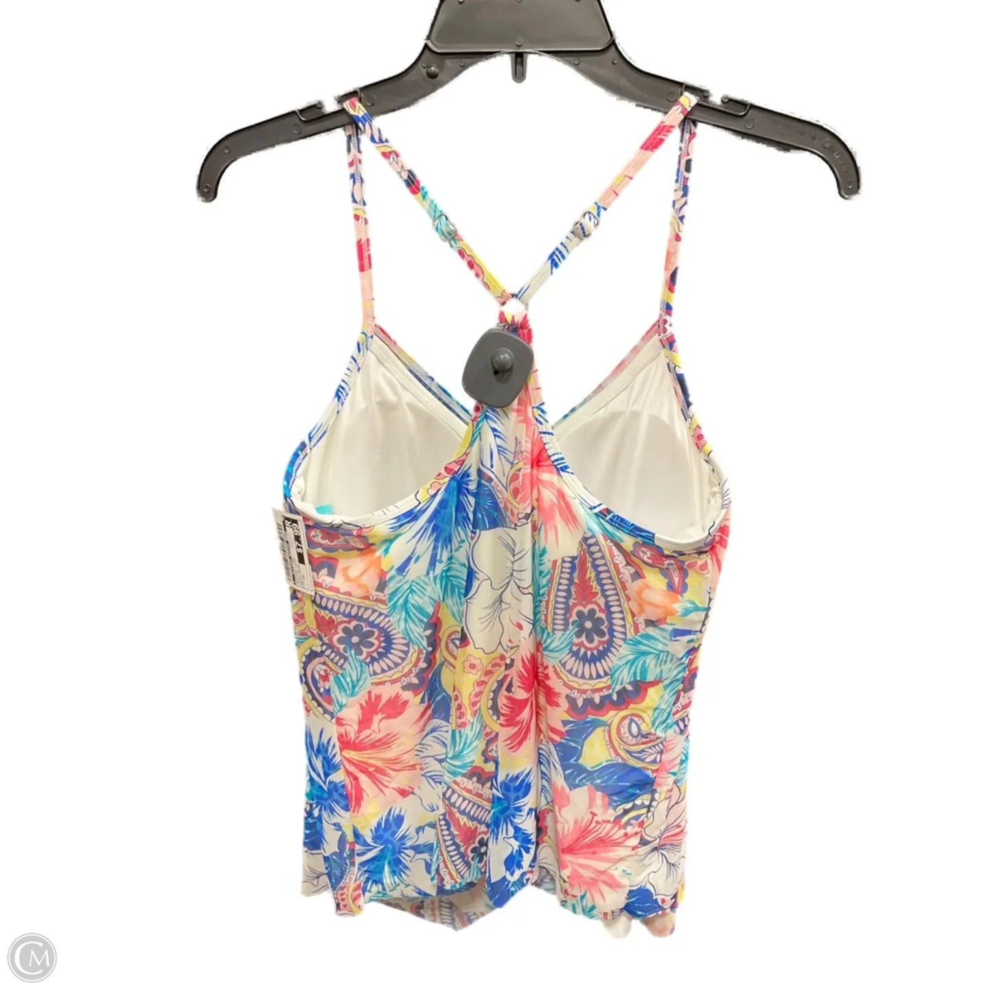 Swimsuit Top By Clothes Mentor In Tropical Print, Size: 10