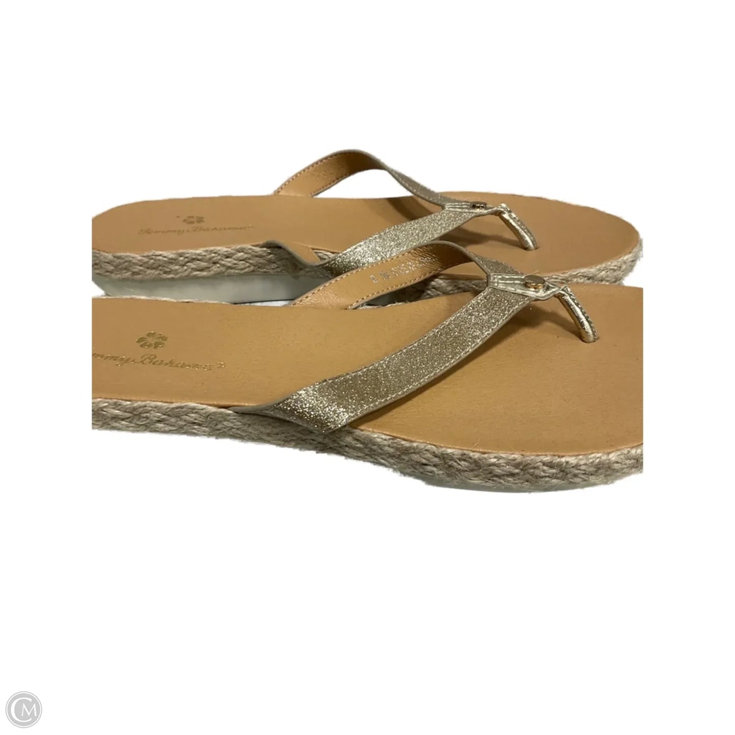 Sandals Flip Flops By Tommy Bahama In Gold, Size: 8.5