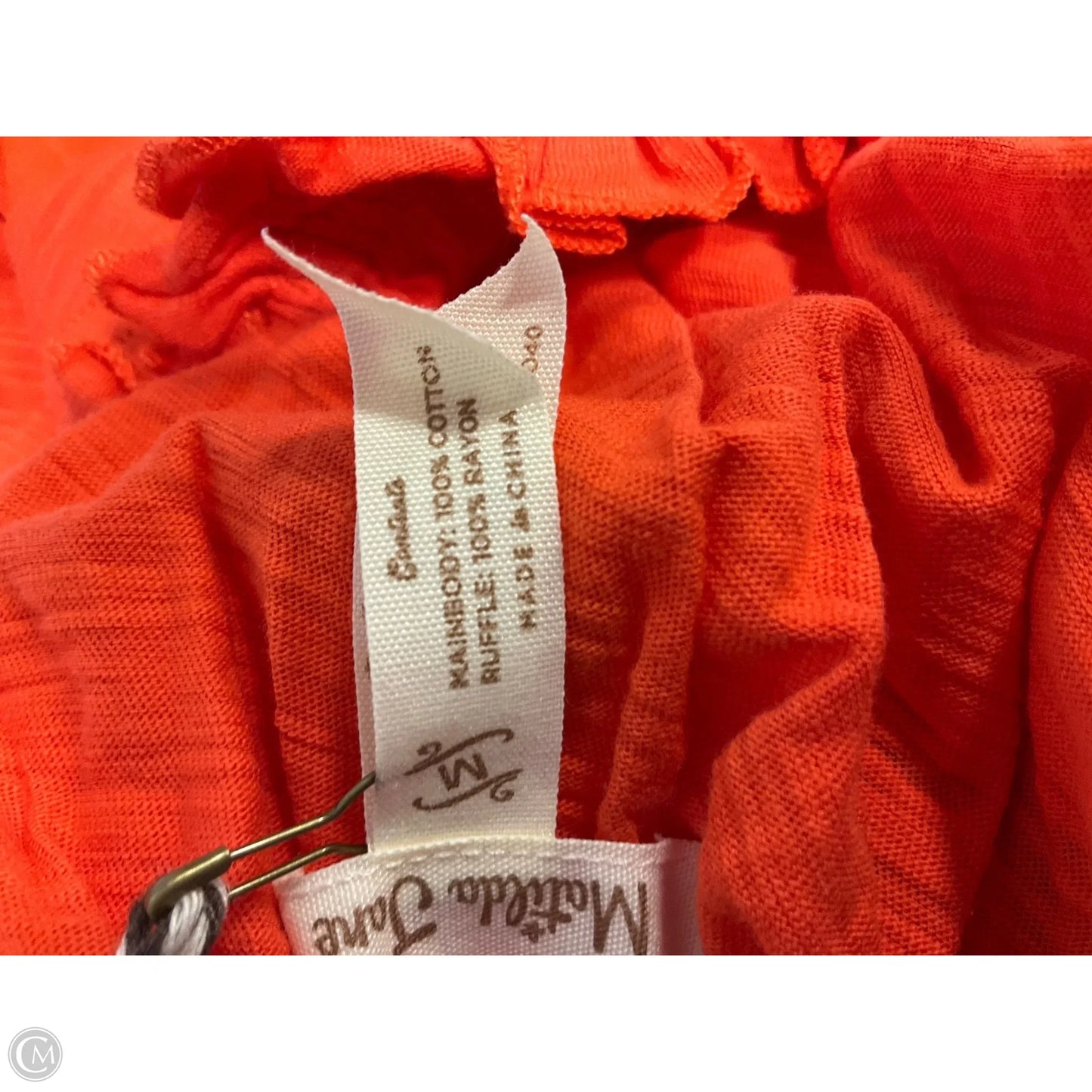 Top Sleeveless By Matilda Jane In Orange, Size: M