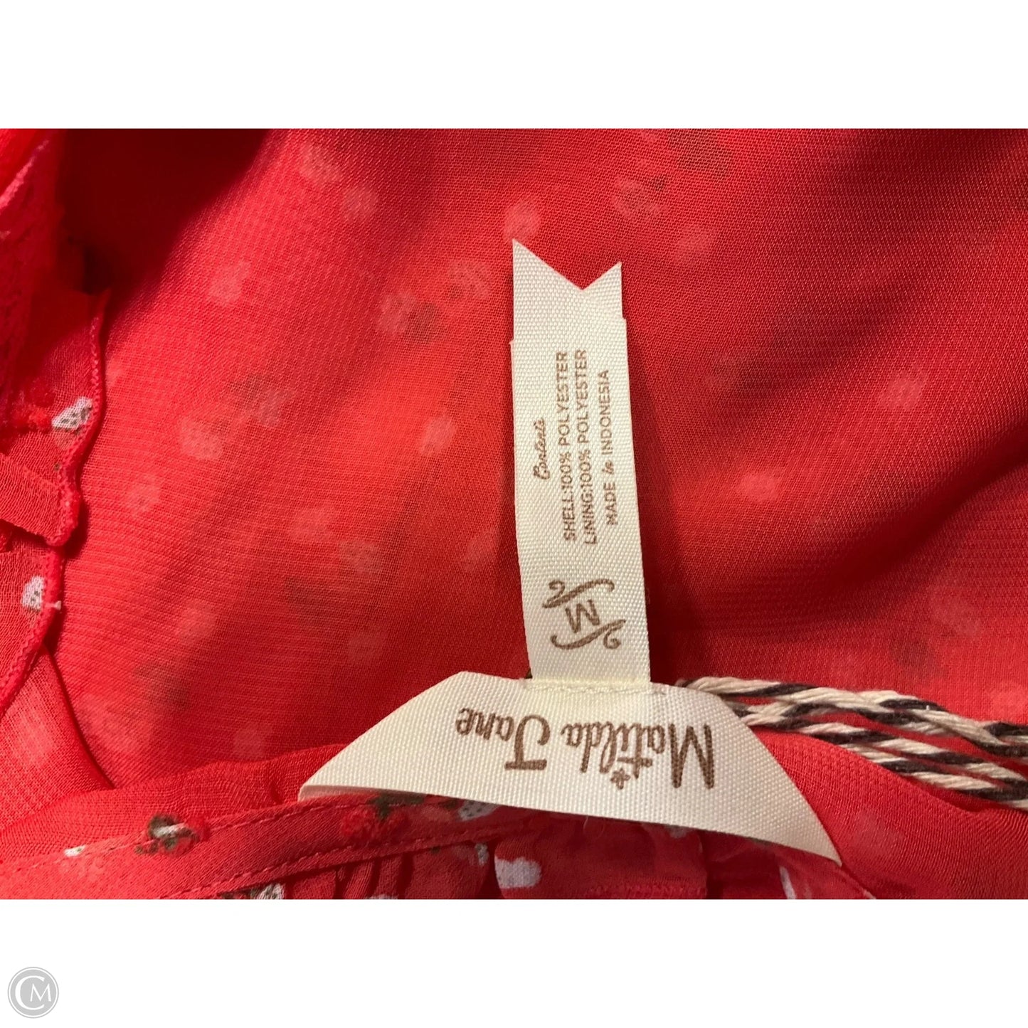 Top Long Sleeve By Matilda Jane In Red, Size: M