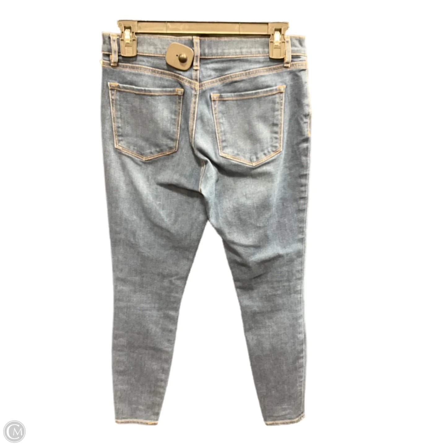 Jeans Skinny By Loft In Blue Denim, Size: 4
