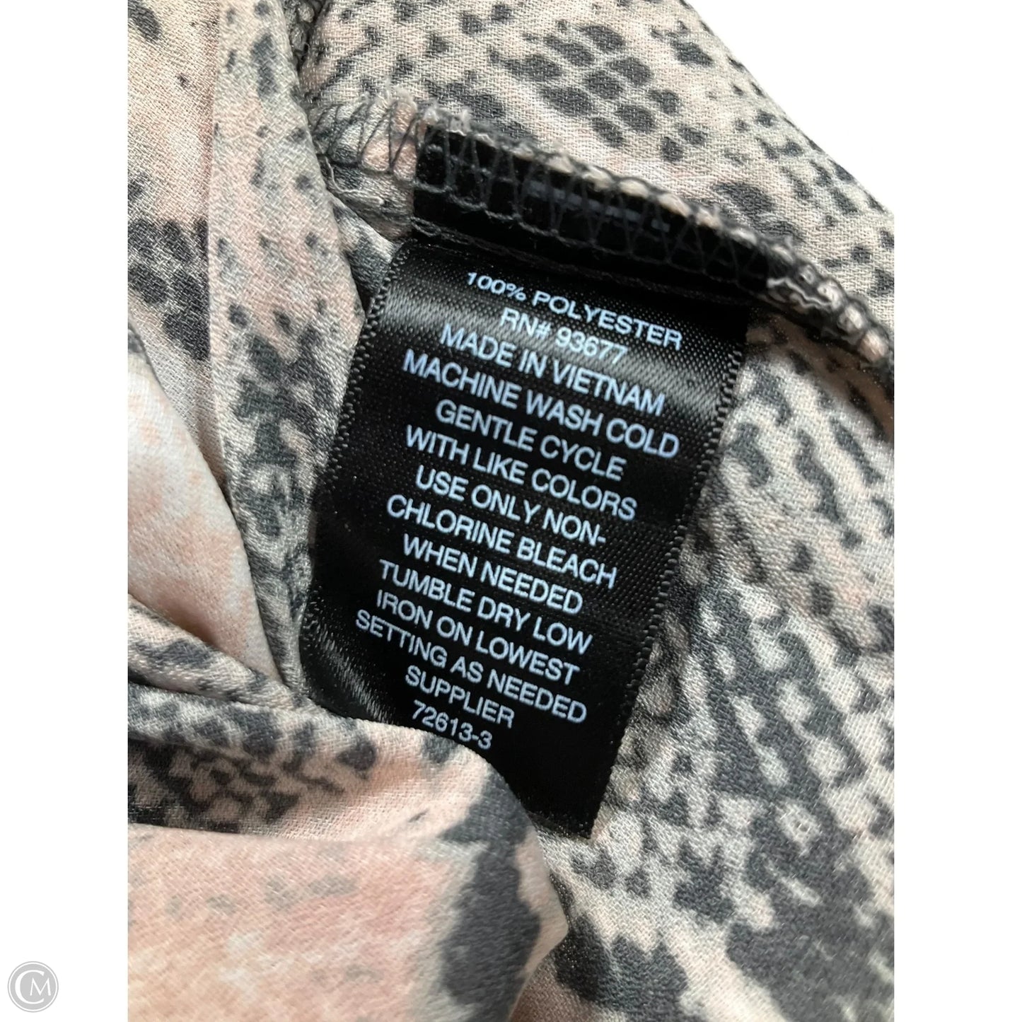 Top 3/4 Sleeve By Worthington In Grey & Pink, Size: Xxl